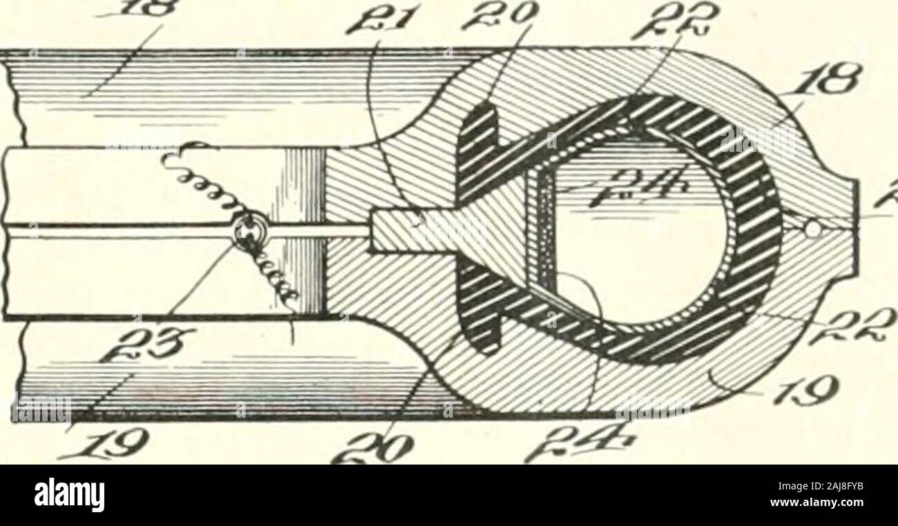 Goma India mundo . II. andlower mitades de molde superior ; 12, neumático de caucho ; 13, el vástago de la válvula ; 14, 15, bobinas para magnetiz-ing y calefacción la mitad superior del molde; 16, 17, bobinas para magnetizar y heatinglower la mitad de moldes. ingeniero para el caucho Diamante Co. (Akron, Ohio) y anexpert tanto en mecánica y electricidad. Las patentes tienen beensecured por él en Gran Bretaña, Francia, Alemania, Bélgica.Holanda, Italia, Suiza, Rusia, Finlandia, Japón, Australia, México, Canadá, Estados Unidos, andsome países Sudamericanos. Las invenciones que consisten, broadlystated, haciendo uso de un electriccurrent, Foto de stock