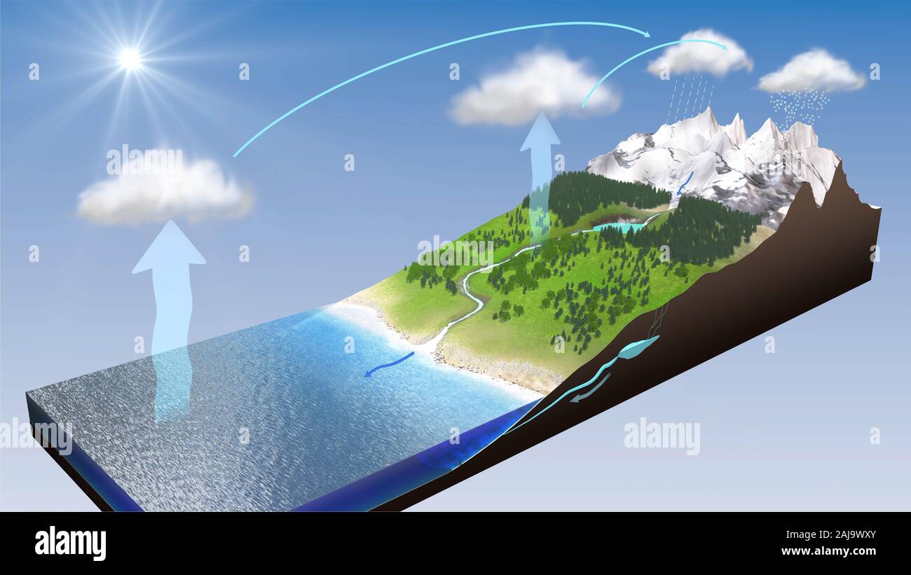 El ciclo natural del agua la