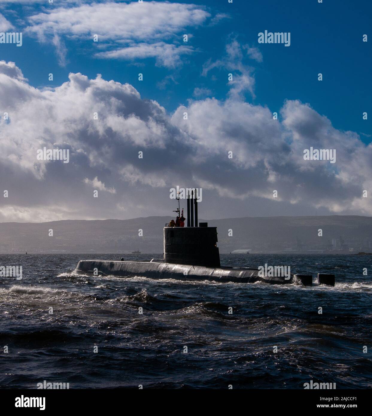 Surgió el submarino noruego KNM Ula Foto de stock