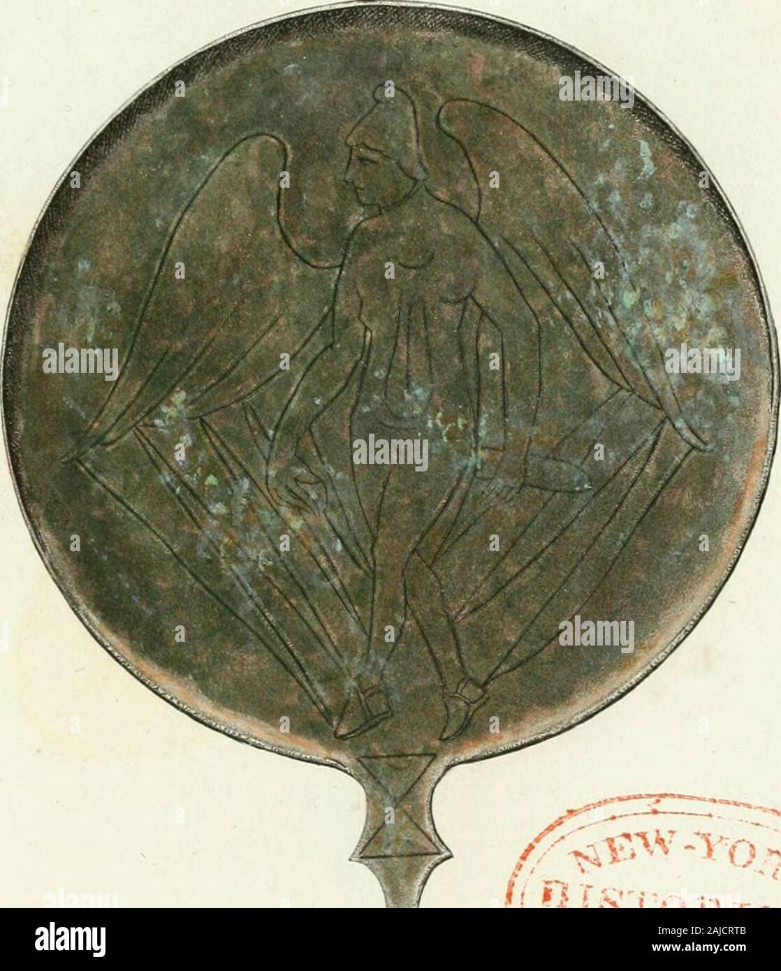 Monumenti etruschi etrusco o di nome . nin. , En Lavacr. ultim., p. FullitJ 36i. , I. 54 • 5 Pausai)., lib. iK , cap. ^11, pág. 14. Ì Spanili ni., en Callimac, 1 cil., r. 6 Caus. , Mas. Roin. Toni. 11, sccr.Sii 7S, 100. Jii . Tav. xxvii , p. ip . TAVOLA XLVI. 4-^9 derôme gli effetti di anu severa Nemesi animi sugli dei col-pevoli . Se vogliamo pertanto giudicare di questi Specchi misticidalle rappresentanze che essi contengono, potremo direche essi presentavano agi iniziati, pei cuali facevansi, istruzione unadoppia cioè di fisica e di inorale. Non mi stndunque allontanato dal vero, paloma ho giudic Foto de stock