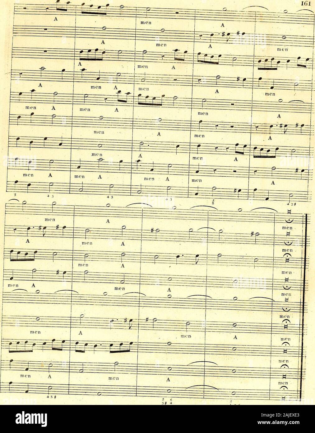 Primizie di canto fermo . i 3* ; ? 5 Tfi/J. I..G.M. T63. L.G.M té. 2 DellAbbate D. Agostino Steffani . Foto de stock