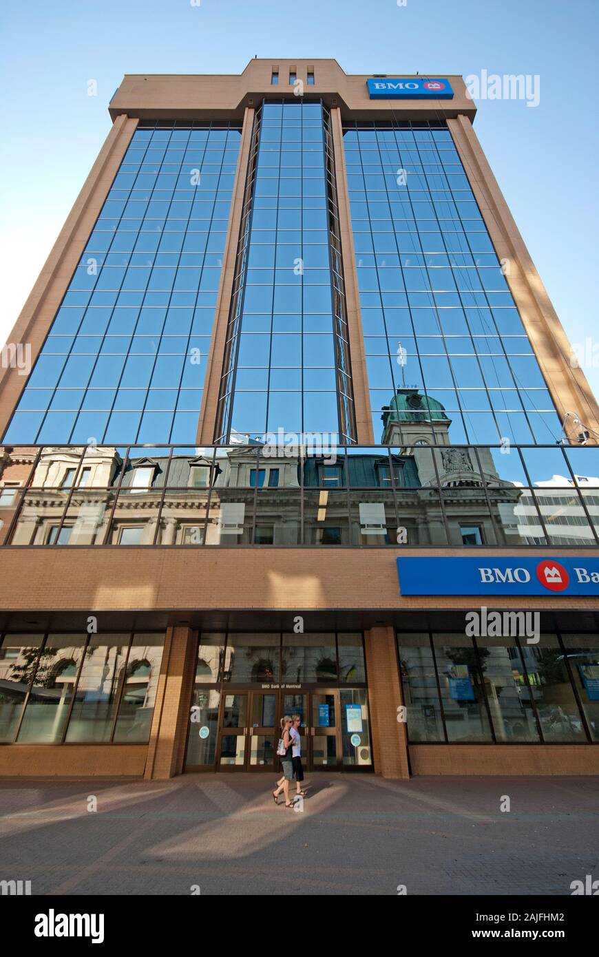 BMO (Banco de Montreal) rascacielos en Regina, Saskatchewan, Canadá Foto de stock