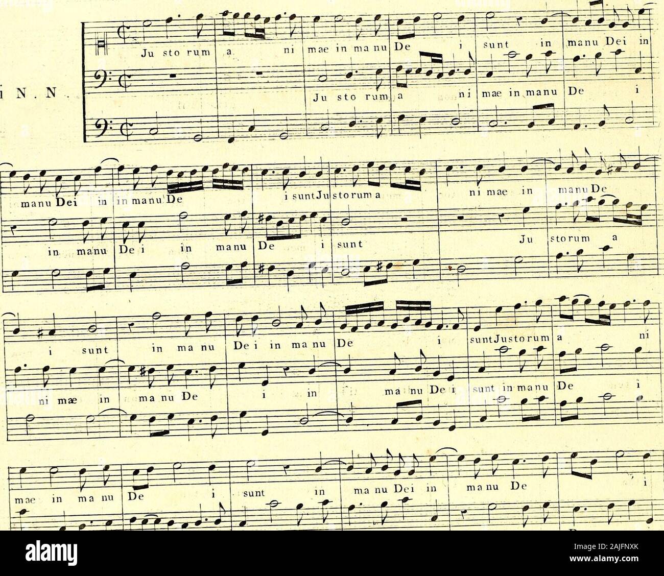Primizie di canto fermo . te mur T63. L.6.M 114 S T YL V, REGLI SE ì2.ESPÌ:CE: ESTILO AVE C ORGUEOV B A S S E C 05 T I N U E à deux Voi x . Di N . N .. ^ sunt Jus tor um i T FCR ^P SS mae en ma nu-I de ^^^^fe en ma nu de P M /^N T ,ret ^ Foto de stock