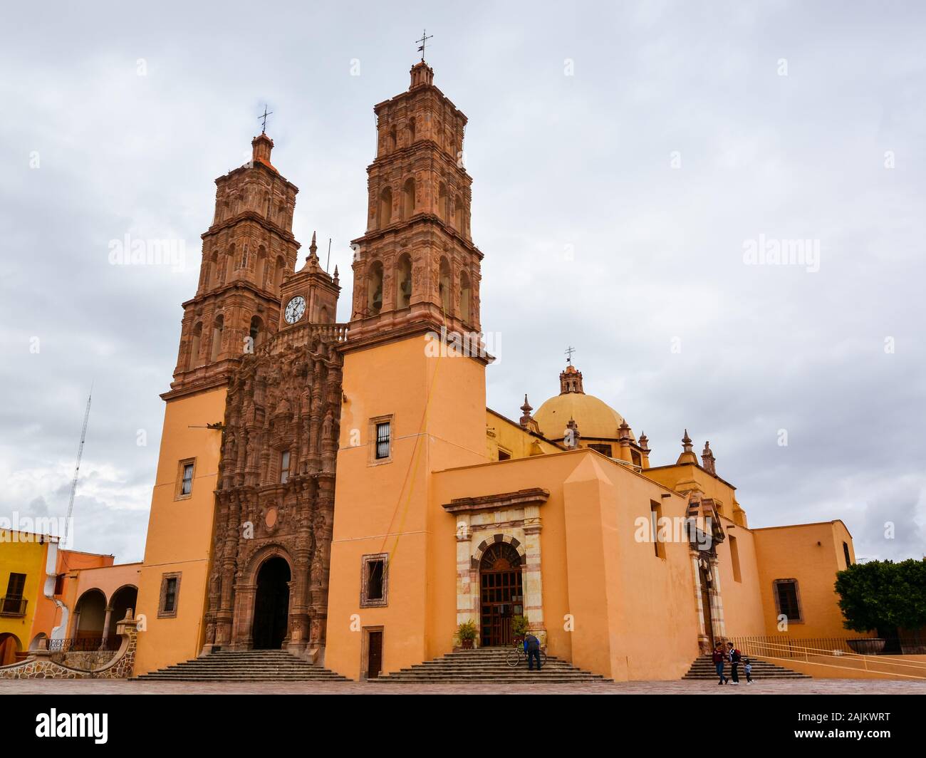 Iglesia de Nuestra Señora de los Dolores - Dolores Hidalgo, México. Foto de stock