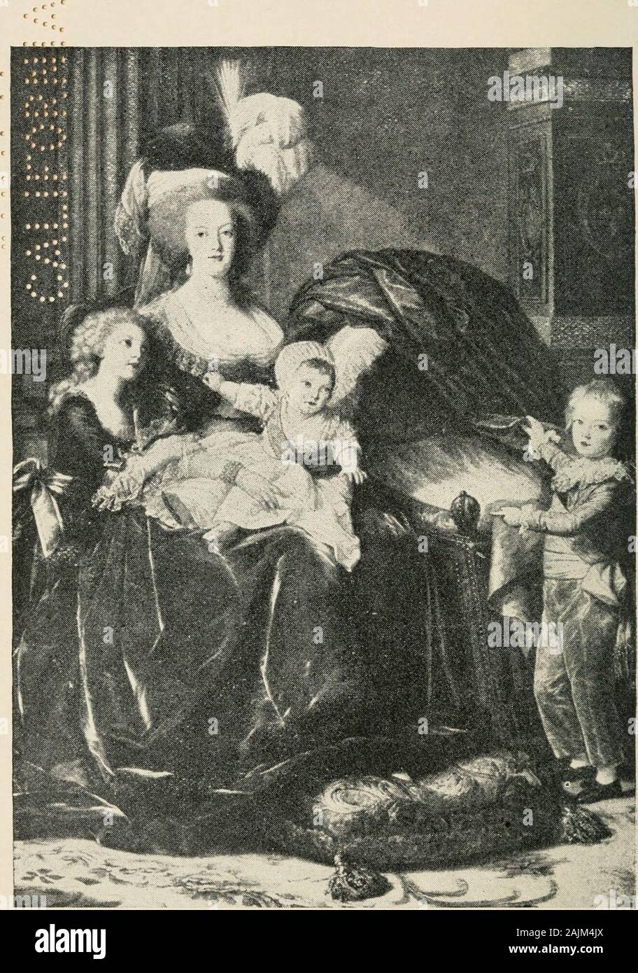 Marie Antoinette y la caída de la realeza . ,1^ ^ 1;^.:S/| m^m^. ??T^^^ .•??1. • ?Ji ? .JM--.vHi &gt; t.n* t ^ /J&lt;J!^^-vA V•?Wiy*-ila ?- /r&LT;?•. MARIK ANTOINKTTK HKR y tres hijos. Marie Antoinette en las Tullerías 1789-1791 POR IMBERT DE S AI NT-M A ND; A. ELIZABETH GILBERT MARTIN CON RETRATO NUEVO YORKCHARLES SCRIBNERS SONS 1891 X)Cl37 TL3S oo t c c c COPYRIGHT, 189I, por Charles SCRIiJl^ERS ^ONS. c c c c c c * . ( C F C ( c &LT;. c c ". C C C C C C C c c c c c c t00imberich ?marieantoinetted Foto de stock