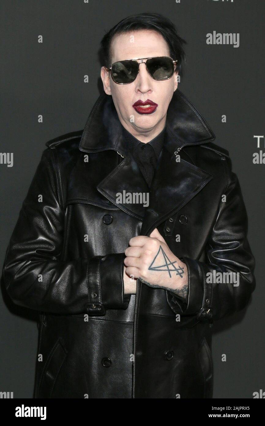 Los Angeles, CA. El 4 de enero, 2020. Marilyn Manson en la terminal de llegadas para el 13º Concurso Anual de Arte Elysium HEAVEN Gala, Hollywood Palladium, Los Angeles, CA El 4 de enero de 2020. Crédito: Priscilla Grant/Everett Collection/Alamy Live News Foto de stock