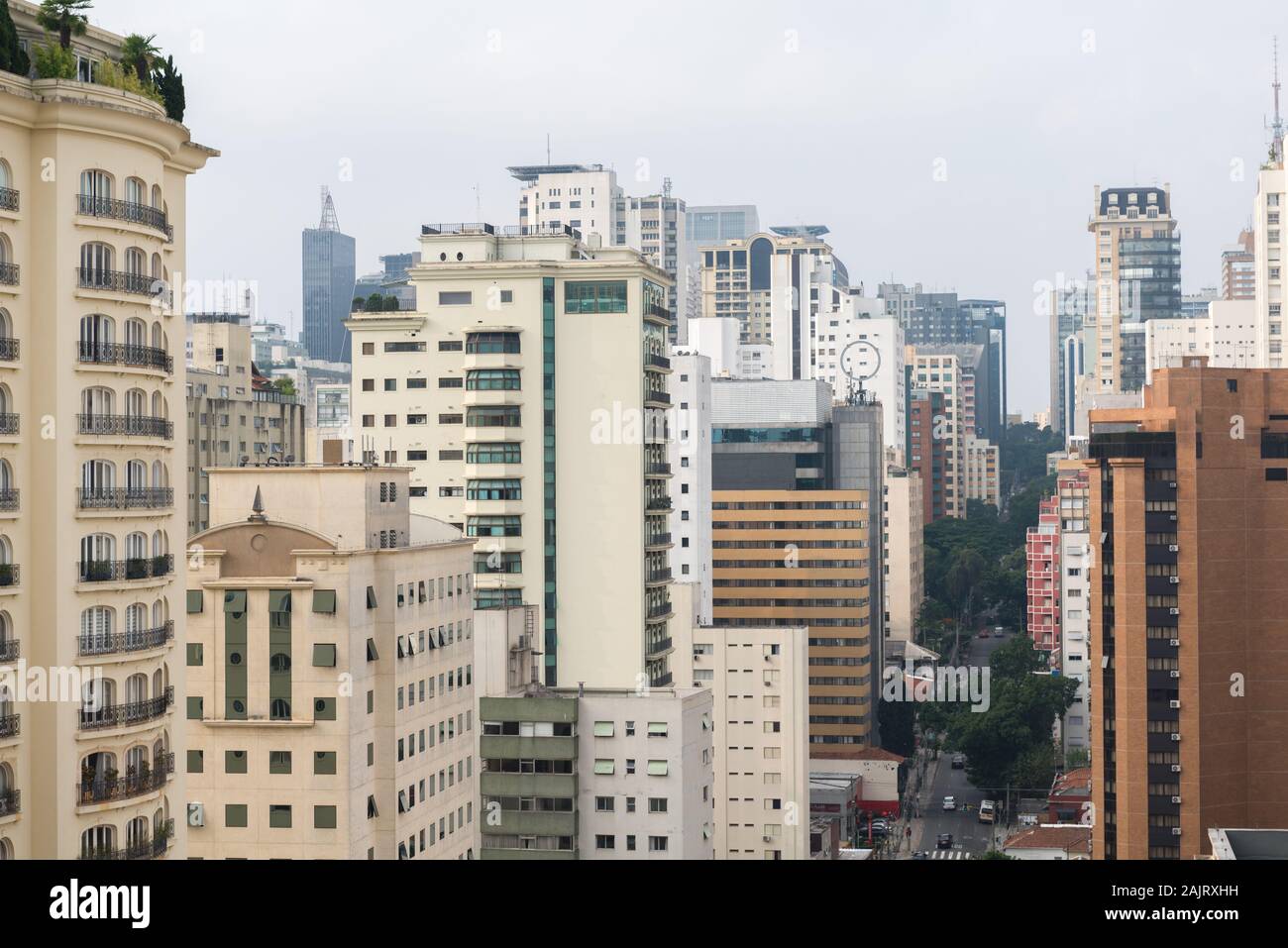 Los rascacielos de la ciudad de Sao Paulo, Estado de São Paulo, Brasil, América Latina Foto de stock