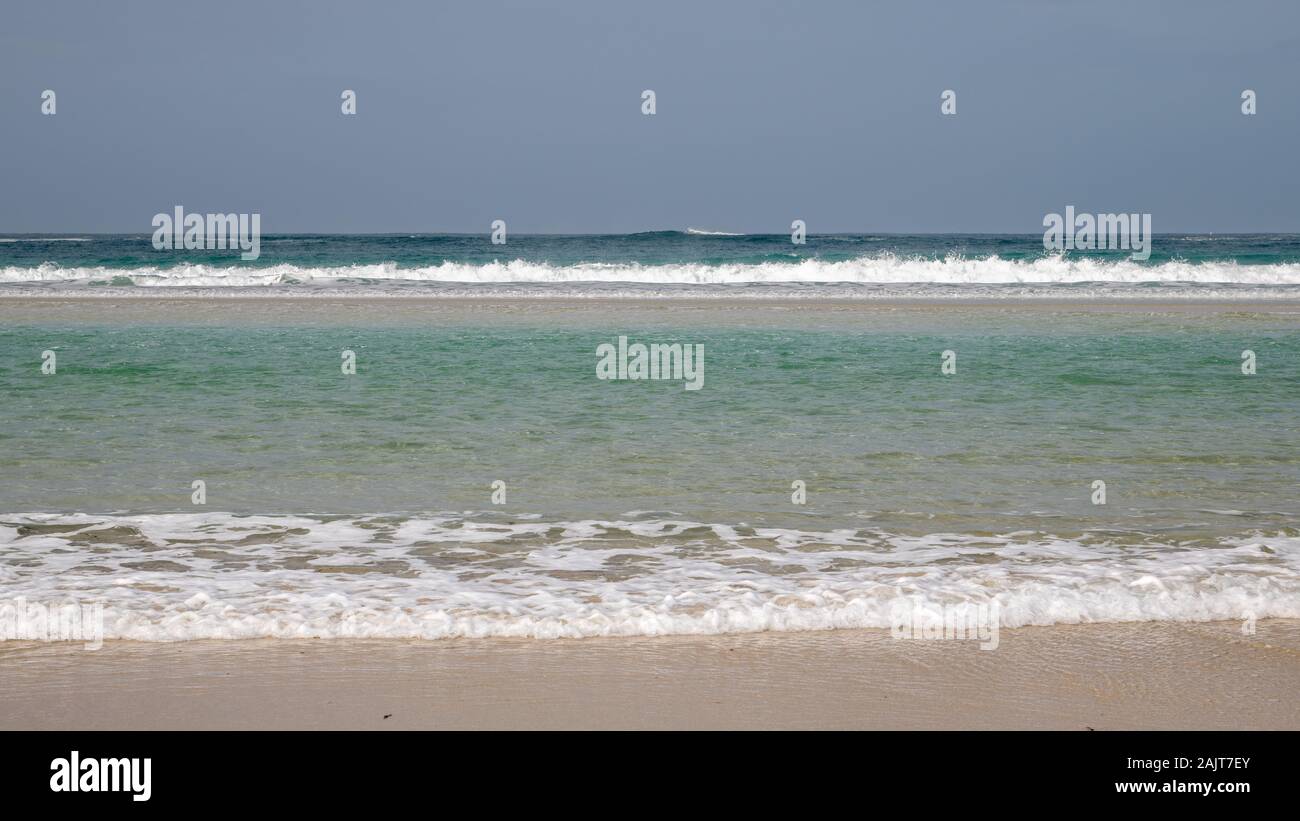 Whitesand Bay, Sennen Cove, Cornualles, en el REINO UNIDO Foto de stock