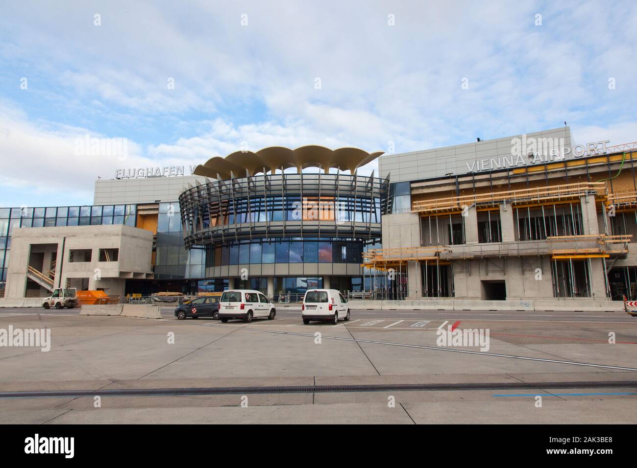 El aeropuerto de Viena, Wien-Flughafen, Viena, Austria. Foto de stock