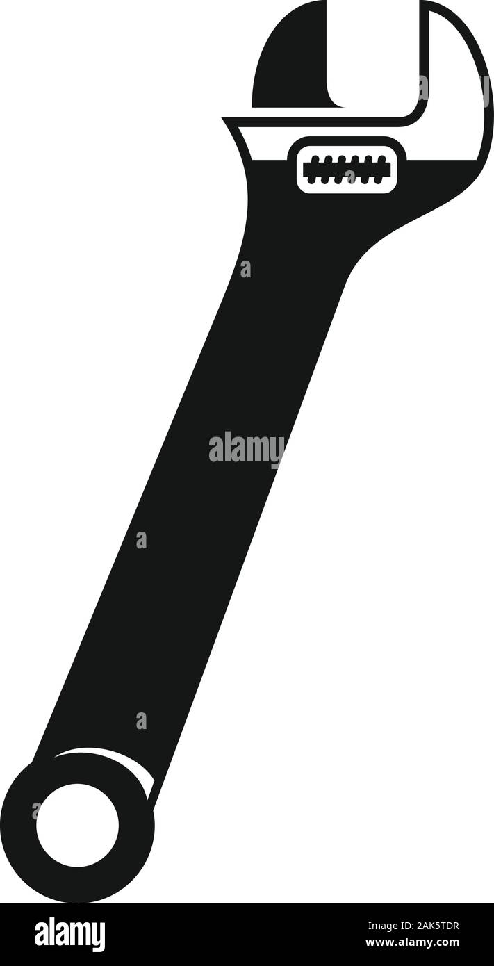 Fontanero icono de llave. Simple ilustración del fontanero llave icono vectoriales para diseño web aislado sobre fondo blanco Vector de stock - Alamy