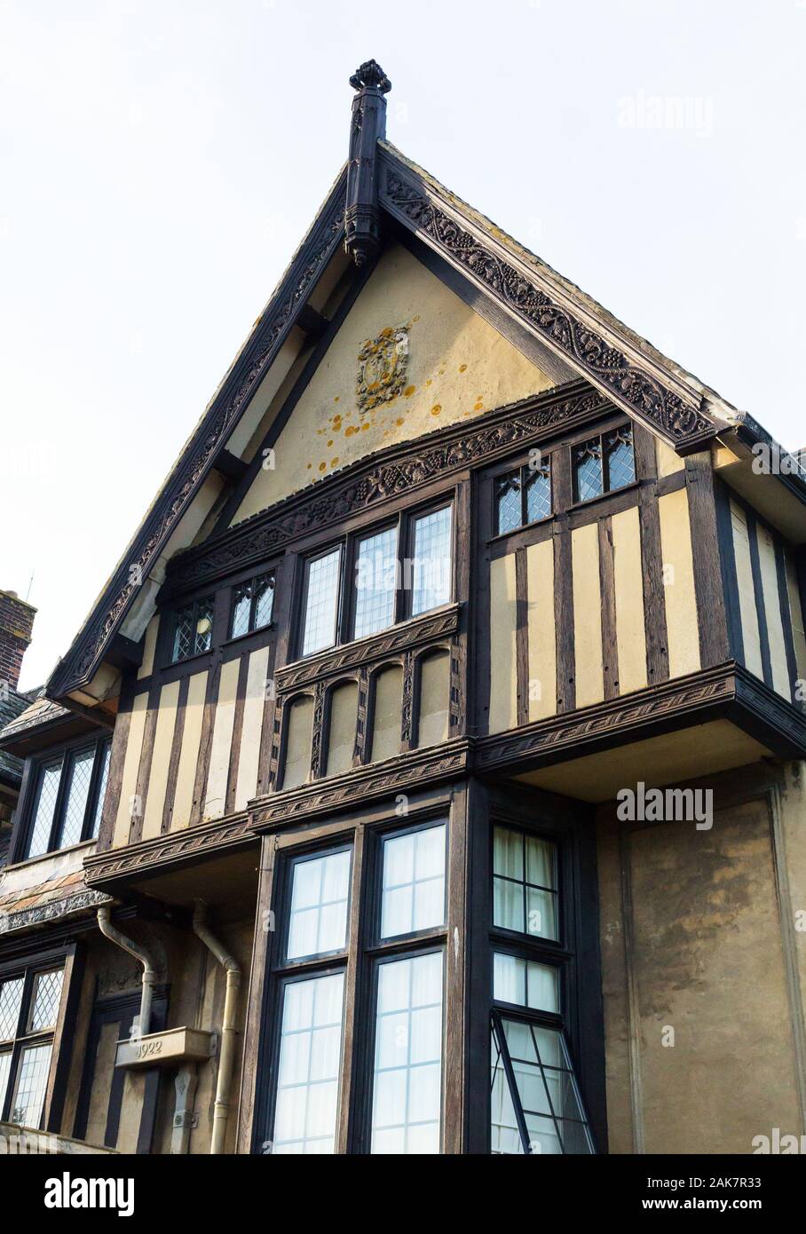 Imitación de estilo Tudor en Sizewell Hall, Suffolk, Reino Unido Foto de stock