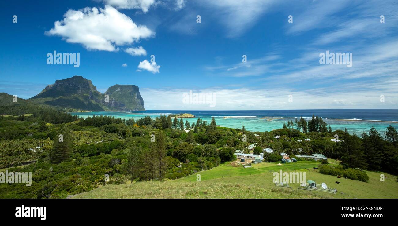 La Isla de Lord Howe, Nueva Gales del Sur, Australia Foto de stock