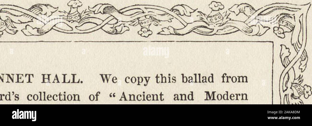El Libro De Baladas Britanicas Hall De Cuajo Copiamos Esta Balada Fromherds Coleccion De Antiguas Y alamy