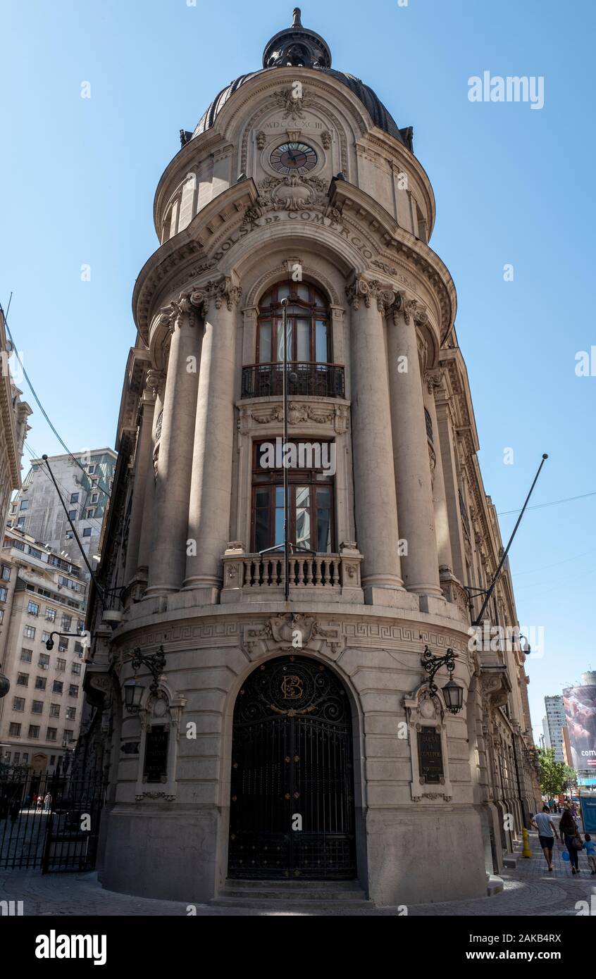 Bolsa de Comercio de Santiago, bolsa de valores en Santiago, Chile  Fotografía de stock - Alamy