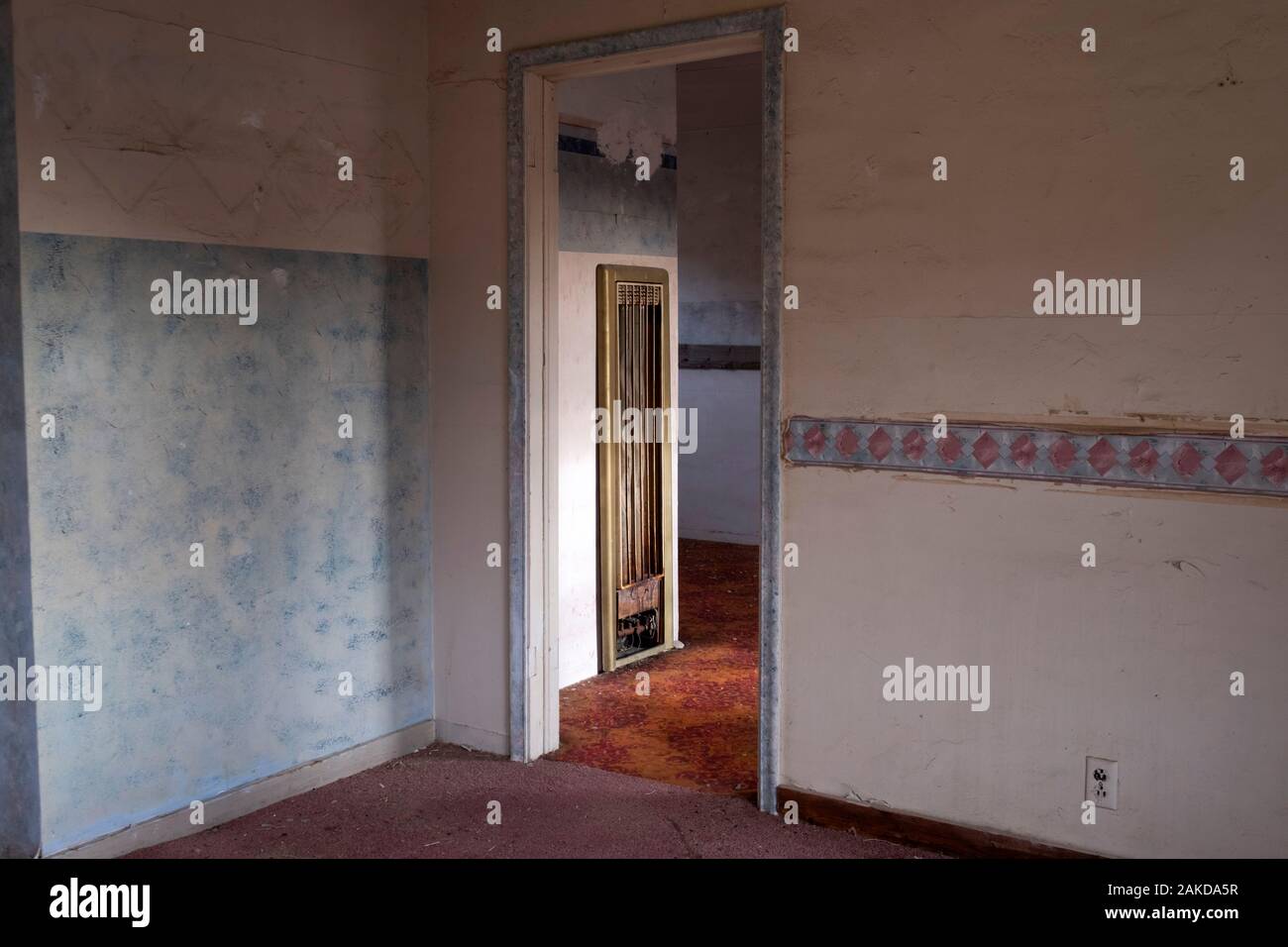 Abandonado motel Nevada Foto de stock