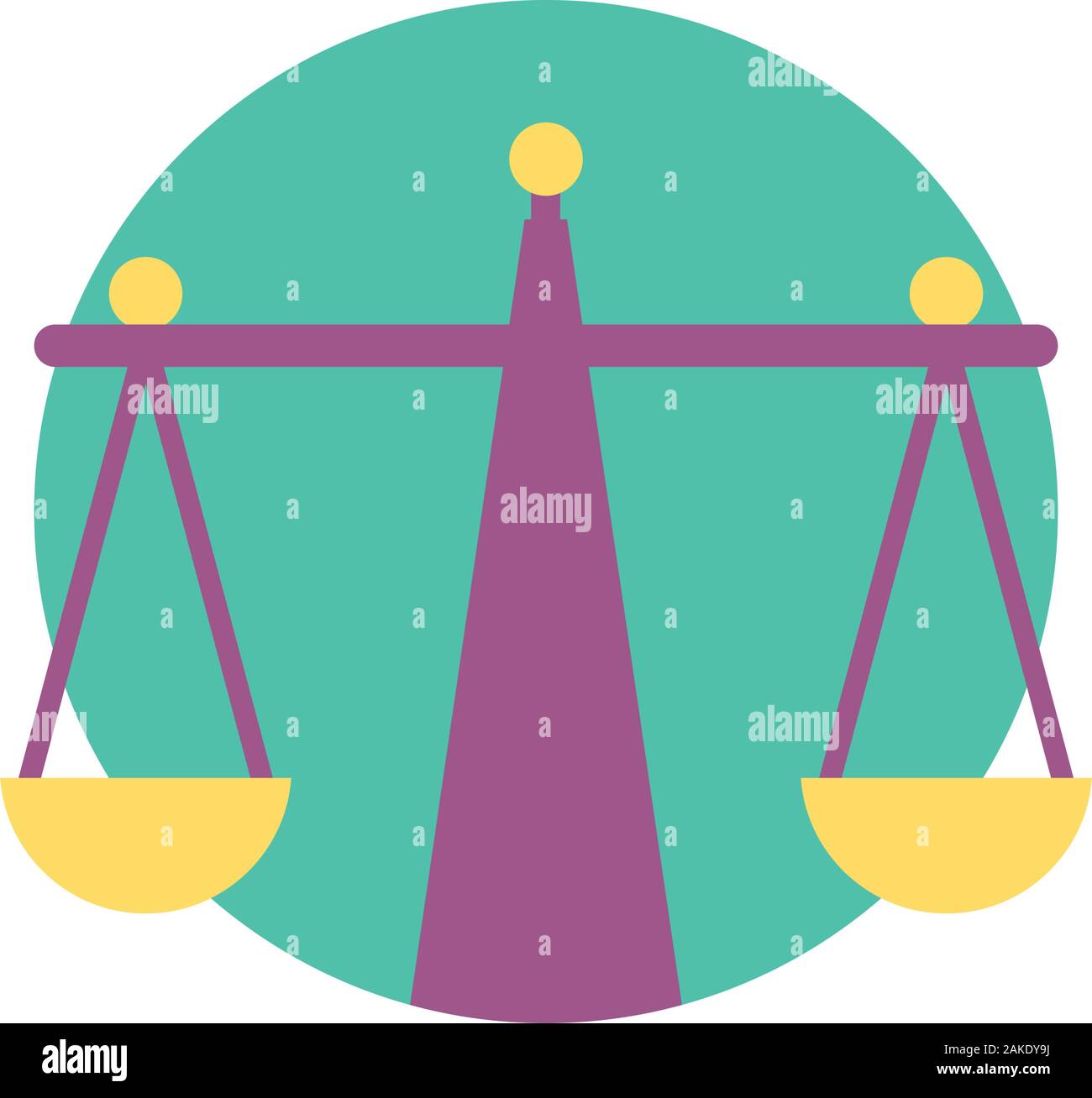 El diseño de la ley de escala, la justicia sentencia judicial la autoridad judicial la libertad y el delito fiscal veridict tema ilustración vectorial Ilustración del Vector