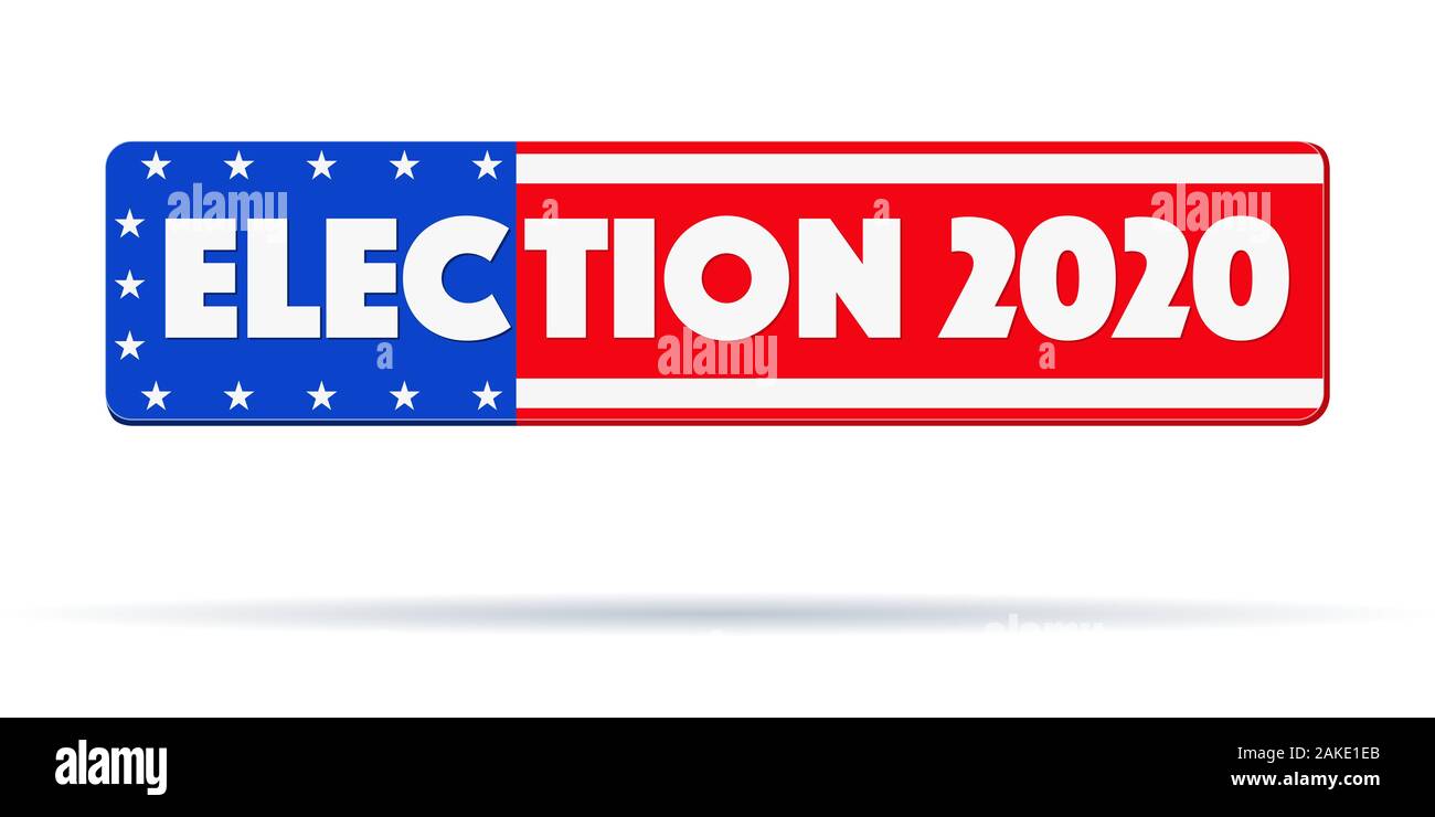 Símbolo de las elecciones de EE.UU. 2020 Ilustración del Vector