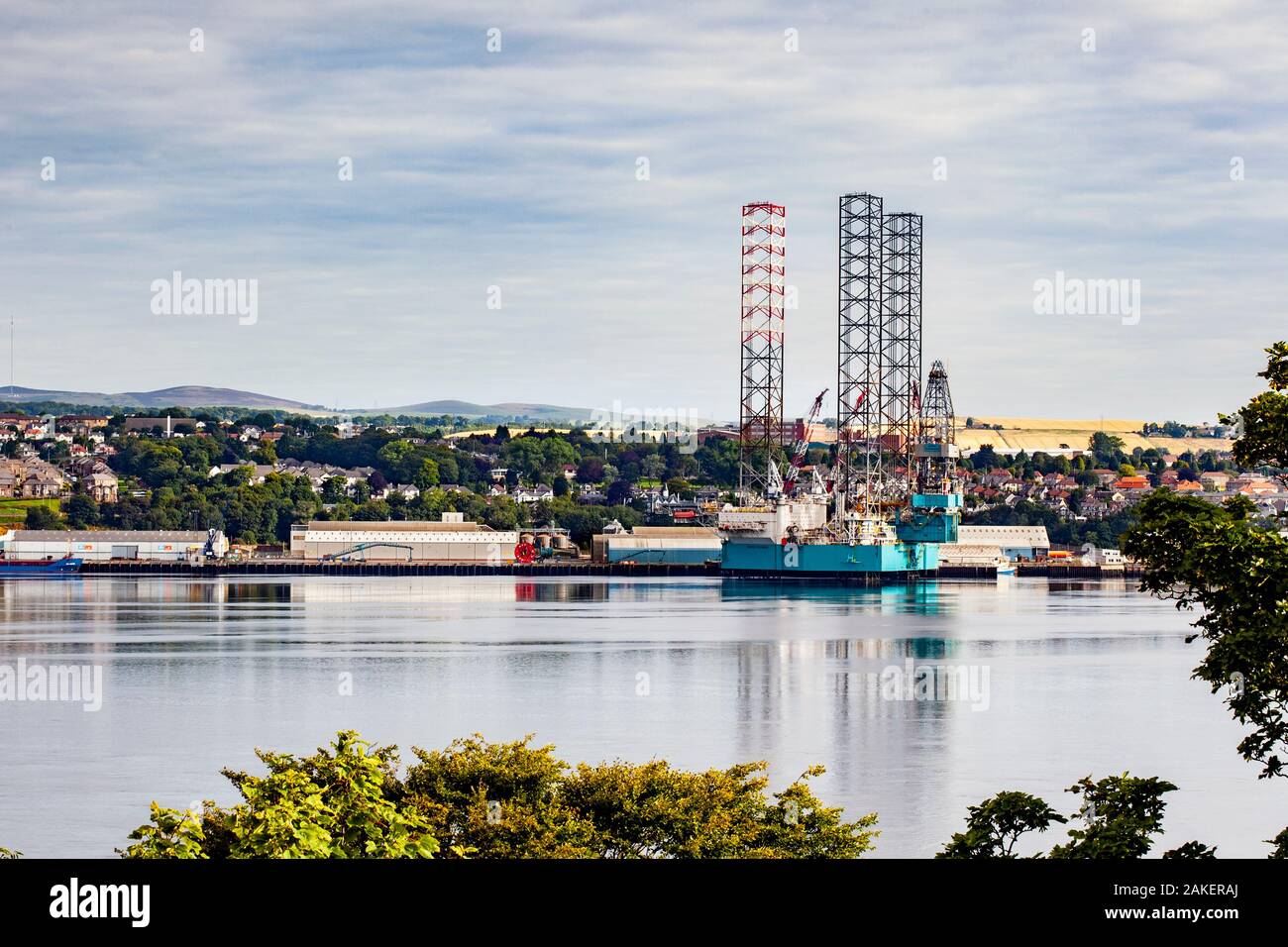 Waterfront, Dundee, Escocia de Tayside. Rowan Stavanger un jackup rig