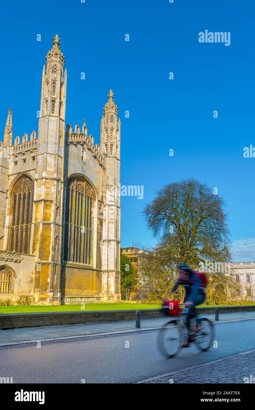 Reino Unido, Inglaterra, Cambridgeshire, Cambridge, la Universidad de Cambridge, la Capilla de King's College Foto de stock