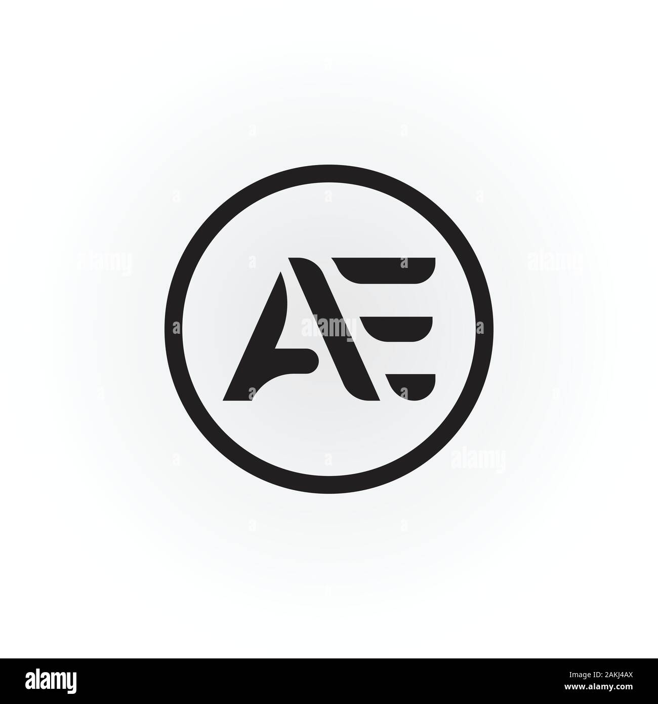 AE letra inicial con Logo Tipografía moderna de negocios creativos AE letra inicial con Logo Tipografía moderna de negocios creativos