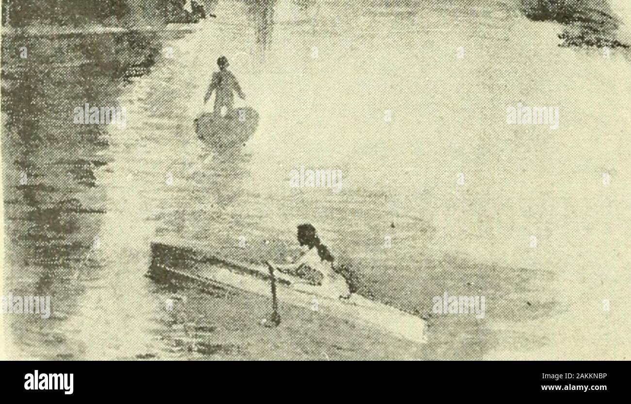 La mujer . El esquife llegó á la orilla _v Esperanza, co-mo ondina ó síltide soñada, saltó á la son-na, mientras la barca volaba con las alasde Cupido. - ¡ La distensión !-gritó deseo con todas lasansias de su amor y la esperanza, la de los ojospardos, la del cabello blondo y rizado, ladel ensilo de cisne y cintura de junco, cruzó las manos sobre el pudoroso seno...quiere andar ^ R^o puede; siente sus fuerzas paramilitares y moverlos piessin déjà queWish llegue á su lado, poseída del temorde la j^acela, impresionada como la sen-sitiva al plegar hojas de sue... Fija su mirada en él dulce y llegan ásus oídos, armonizadas por e Foto de stock