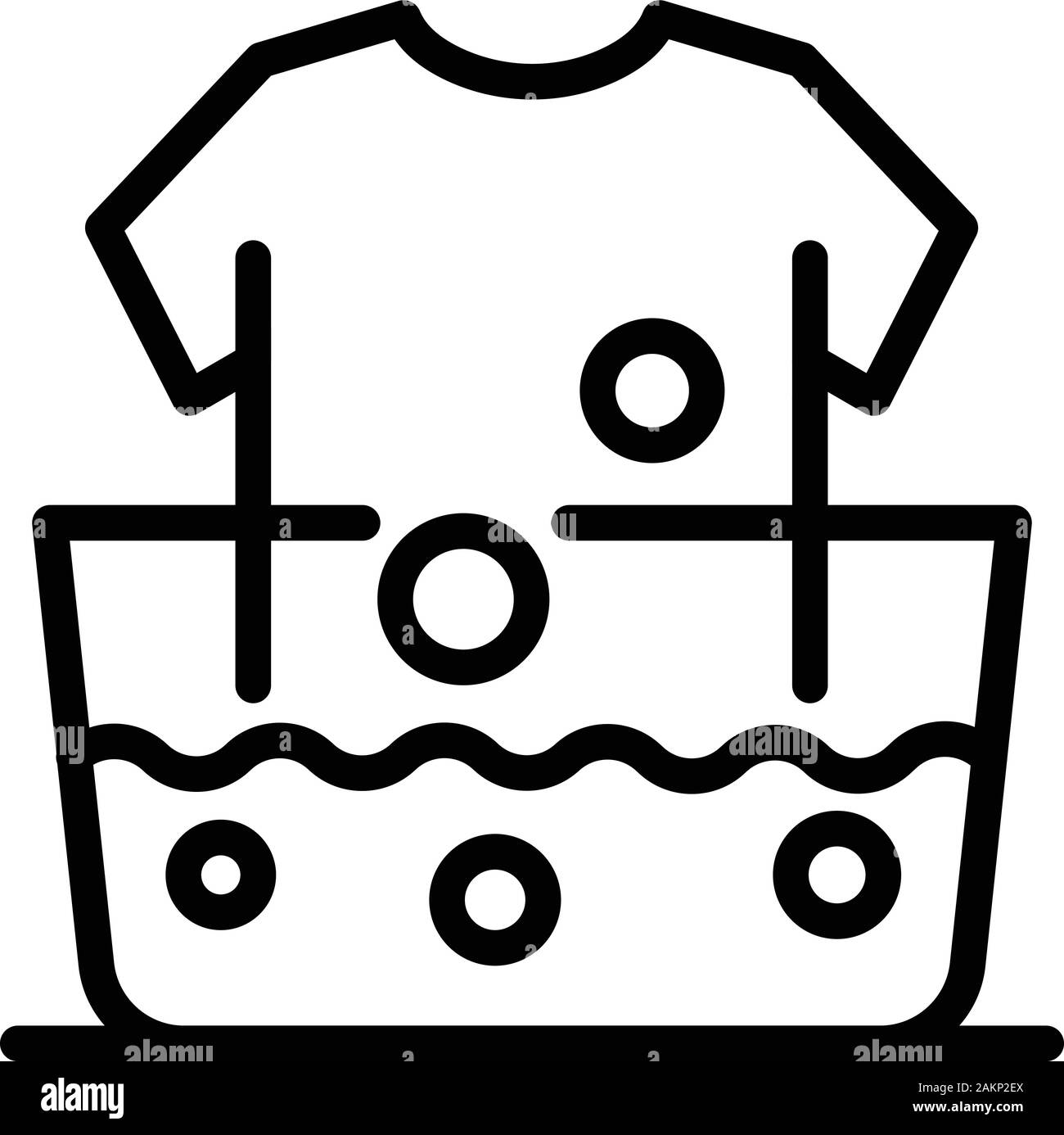 la ropa a mano icono, el esquema Imagen Vector stock - Alamy
