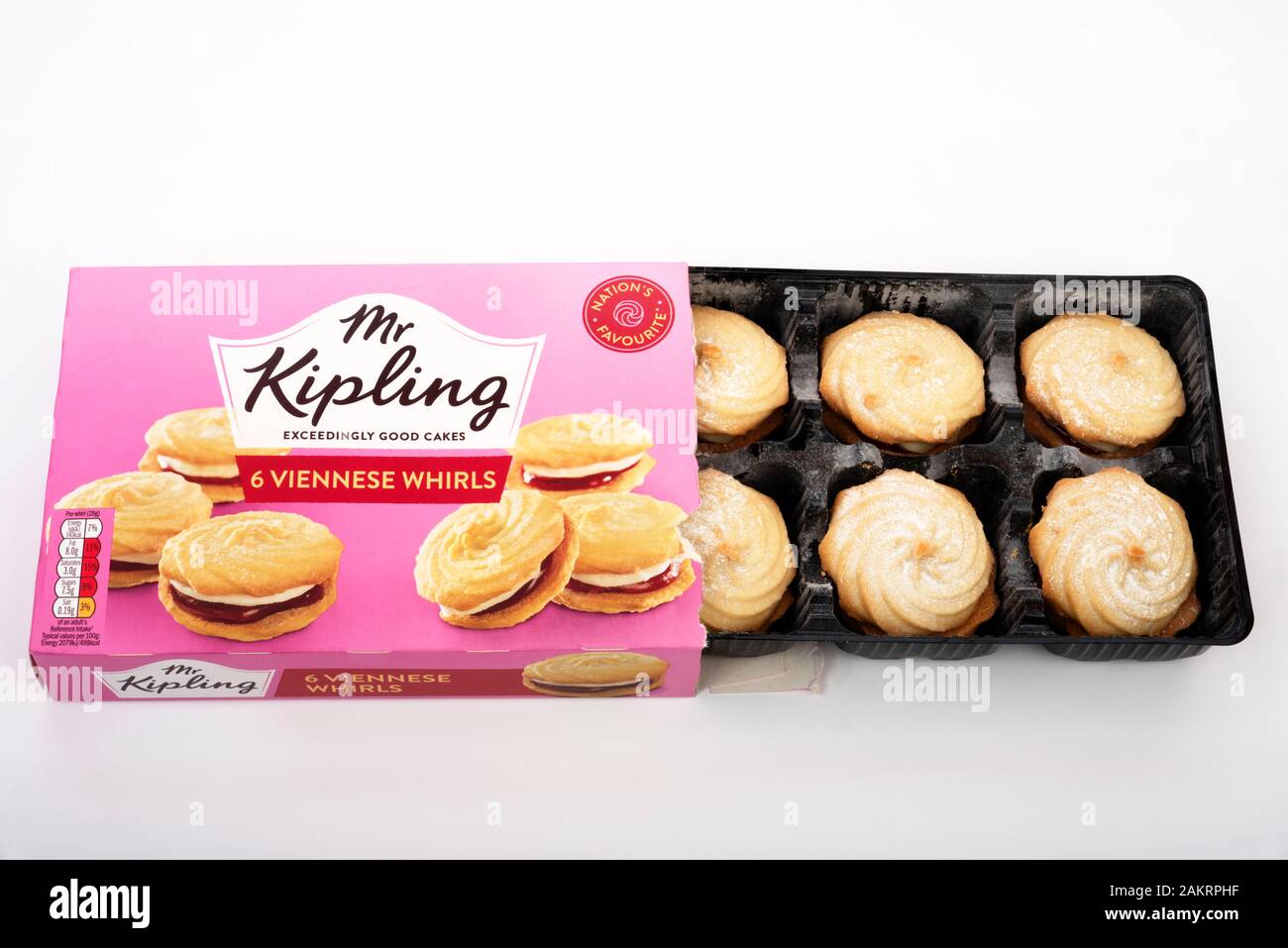 Señor Kipling Viennese Whirls Foto de stock