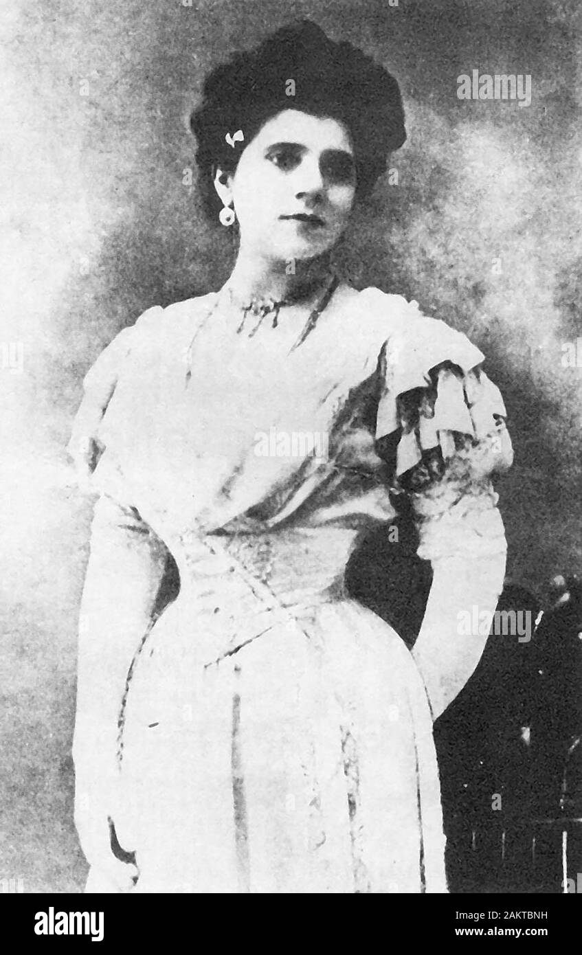 DINA BARBERINI (1862-1932), soprano lírica italiana Foto de stock