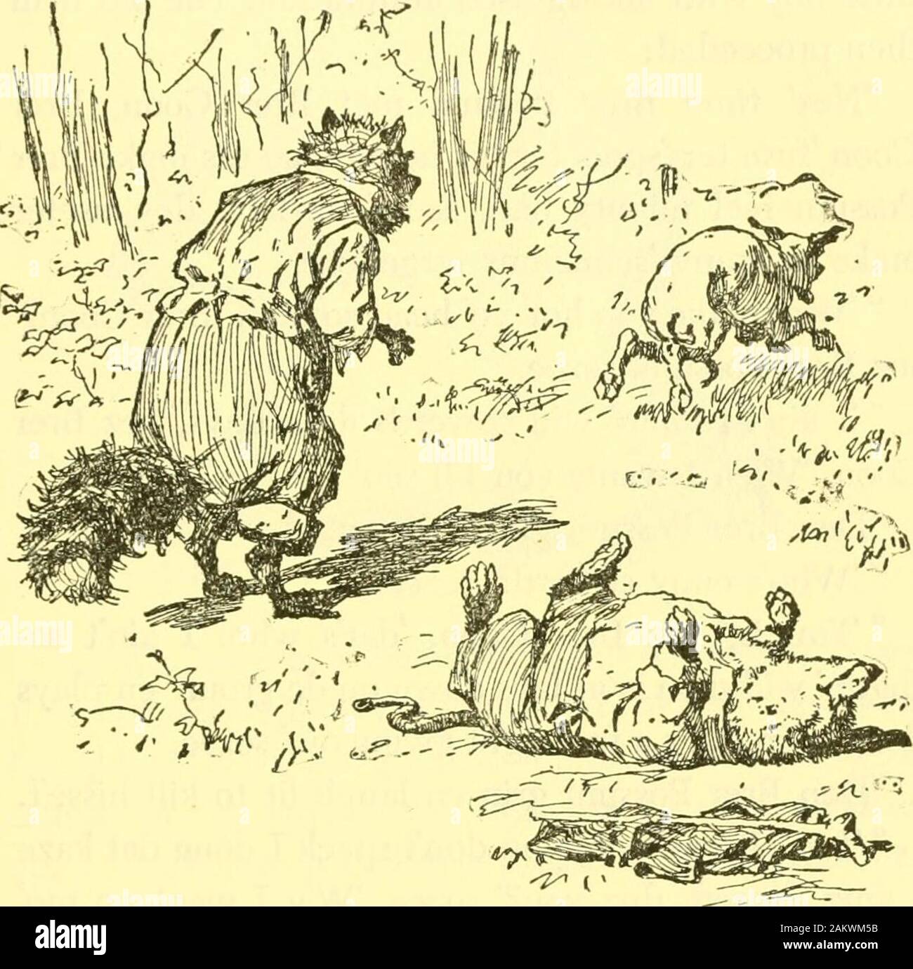 Tío Remus, sus canciones y sus dichos . s, Brer Possum, wat yougwineter  hacer? Sez Brer Coon, sezee. Brer Possumsorter reír ronda de su mouf  cornders ONU. Oh, ef que venga. Brer