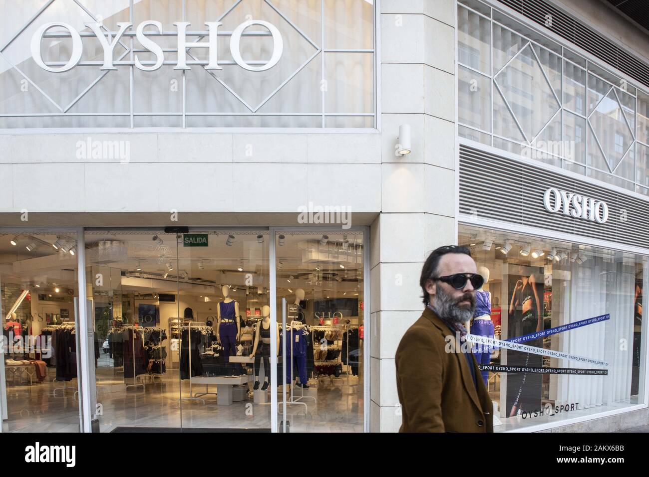 España. 9 ene, 2020. Distribuidor de ropa española especializada en ropa  interior y homewear mujer propiedad del grupo Inditex, Oysho, tienda visto  en España. Crédito: Budrul Chukrut SOPA/Images/Zuma alambre/Alamy Live News  Fotografía