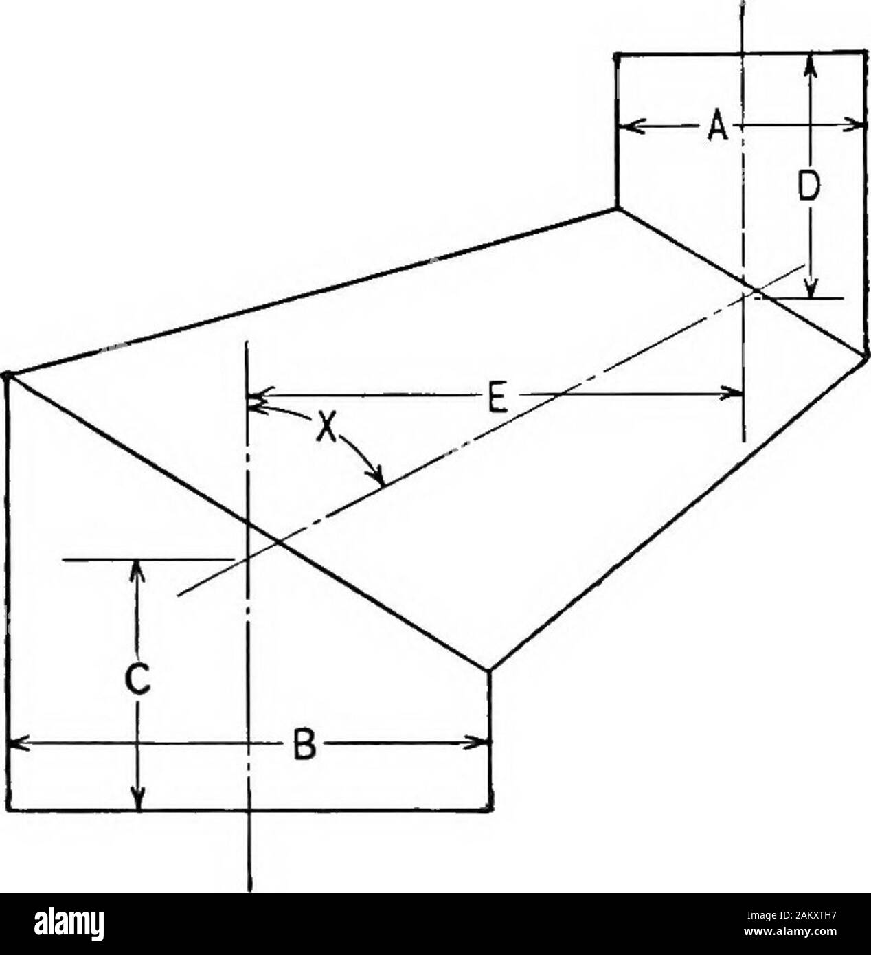 Los fundamentos de la geometría descriptiva . A I c d &gt; problema 277. Tubo trenzado A B C D E F G a 12 6 12 6 3 3 22 b 18 12 20 9 6 6 30 c 8 8 12 6 4 4 24 d 16 8 16 8 6 6 30 e 8 4 8 4 6 6 24 i86 Essentials de la geometría descriptiva. Problema 278. Conexión cónica para cilindros de desplazamiento A B C D E X observa un 8 16 8 14 8 60 b 12 18 12 10 12 45 c 8 16 8 14 8 30 d 12 18 12 10 12 30 e 14 8 10 8 18 60 Modelos 187 1  1 ^^ -??? 1 ----. Yo ^^ c i / -1 / -yo ! Problema 279. Tolva para tubo A B C D E F G X Sección de tubería 12 6 6 10 3 10 90 Rect. b ?15 es 10 18 9 12 90 el círculo c 6 6 6 10 3 s Foto de stock