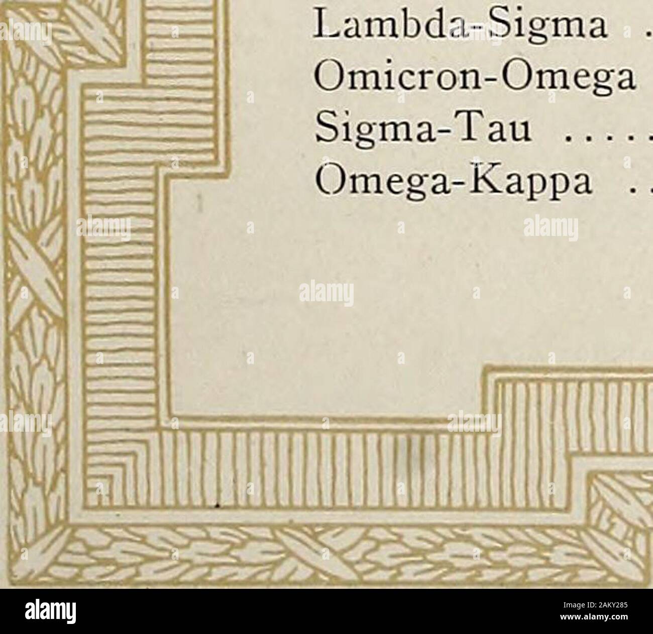 X-Ray . • •. ? • • ? Kenyon College de la Universidad Colgate Theta Iota ? • • • • • Western Reserve Lambda Medical College, el Instituto Politécnico Rensselaer Mu Stevens Institute of Technology Nu Lafayette College Sigma ? • • ? Universidad de Nueva York, Universidad de Wooster Tau ípsilon ??...? Universidad de Michigan Phi • ? Rutgers College Psi Ohio State College de la Universidad de Vermont Alpha-Zeta Alpha-Iota Harvard University Columbia University Beta-Beta Alpha-Omega Ohio Wesleyan University Beta-Omicron Colby University Gamma-Beta Jefferson Medical College de la Universidad de Maine Delta-Delta Delta-Kappa Bowdoin Col Foto de stock
