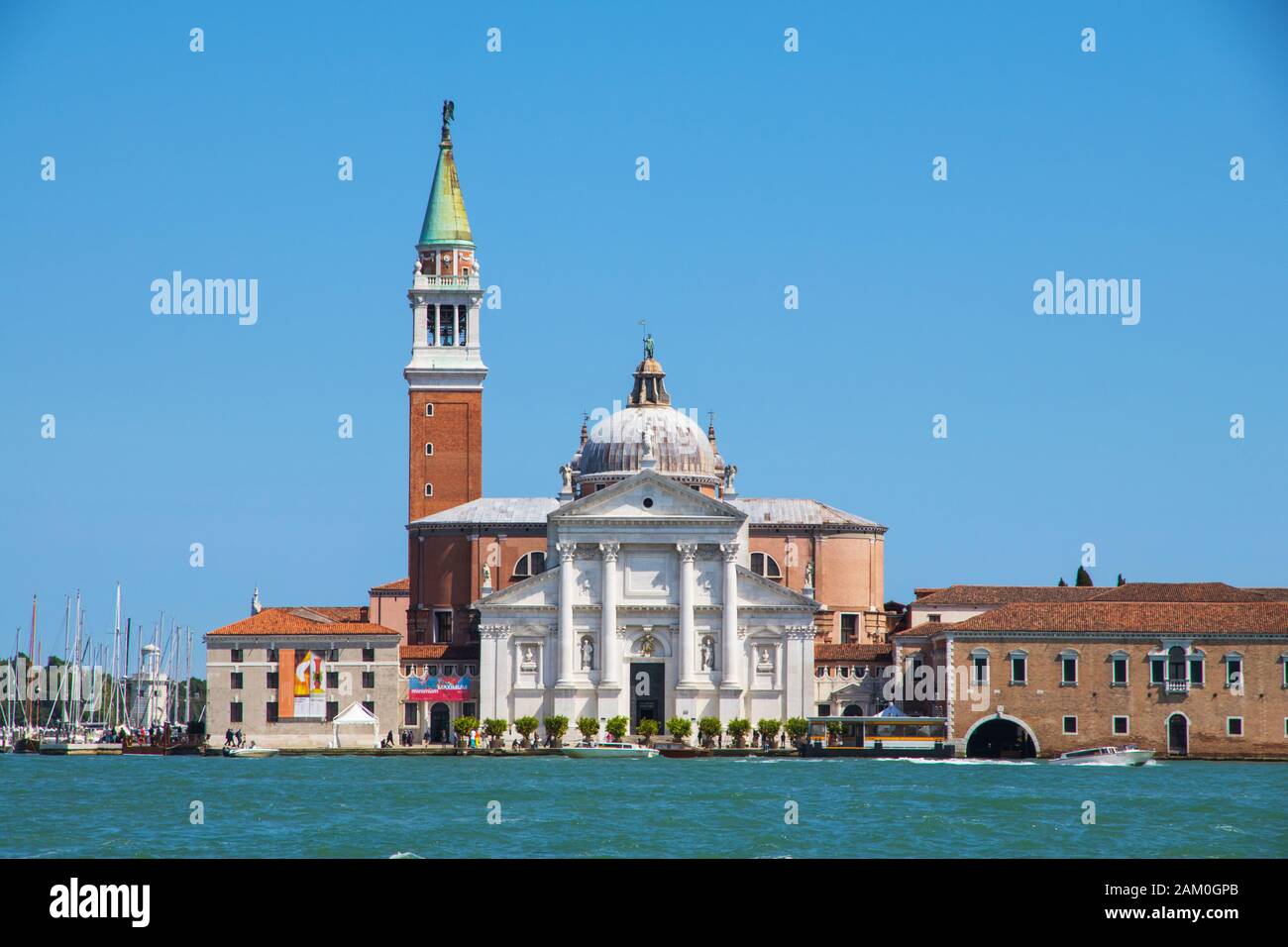 Chiesa di San Giorgio Maggiore en Venecia Italia Foto de stock