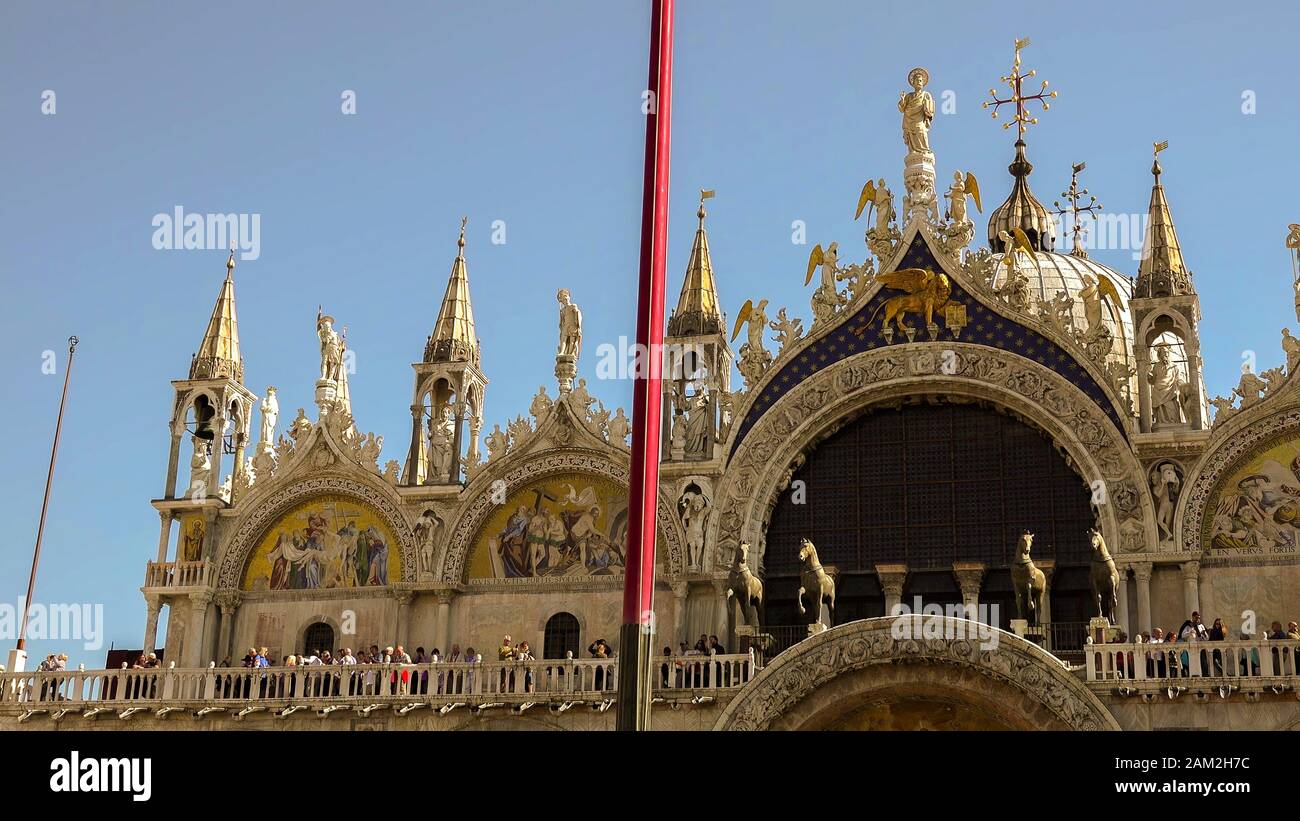 Catedral Basílica de San Marcos en Venecia, Italia. Foto de stock