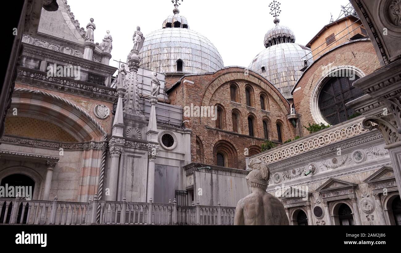 El Doge es un palacio en Venecia, Italia. Foto de stock