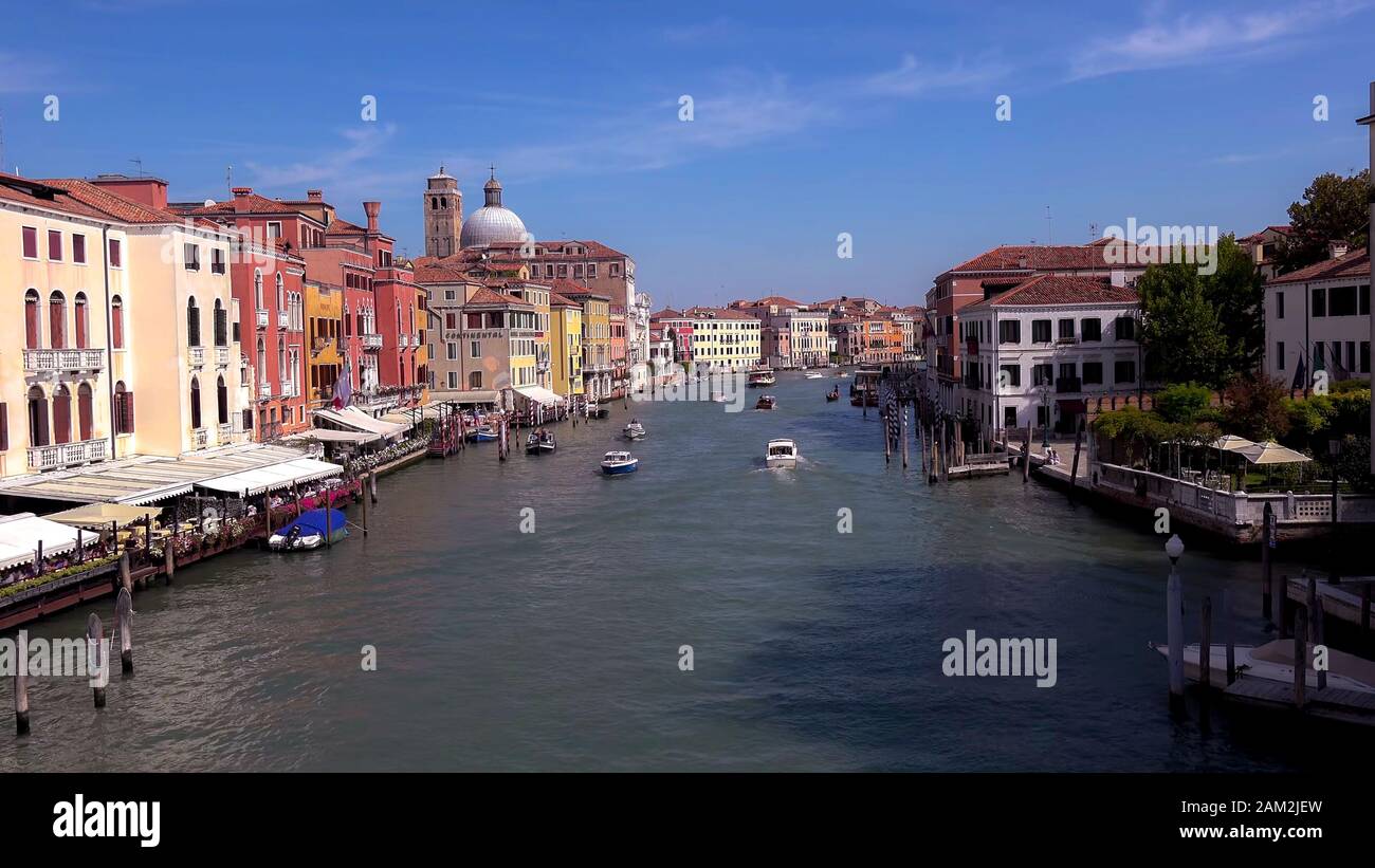 El Gran Canal es un canal en Venecia, Italia. Foto de stock