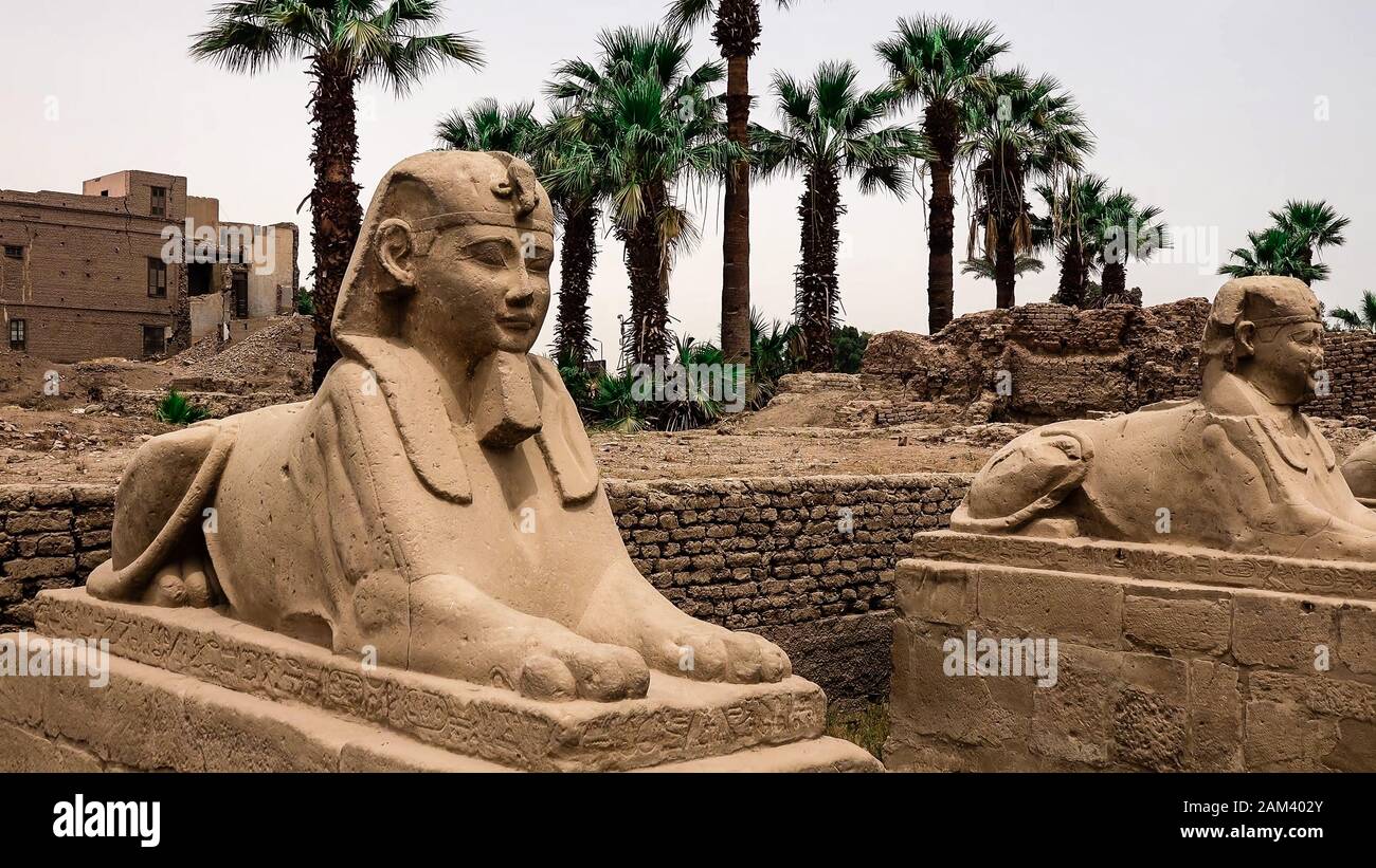 Monumentos Antiguos, Paisajes, Naturaleza de Egipto Foto de stock