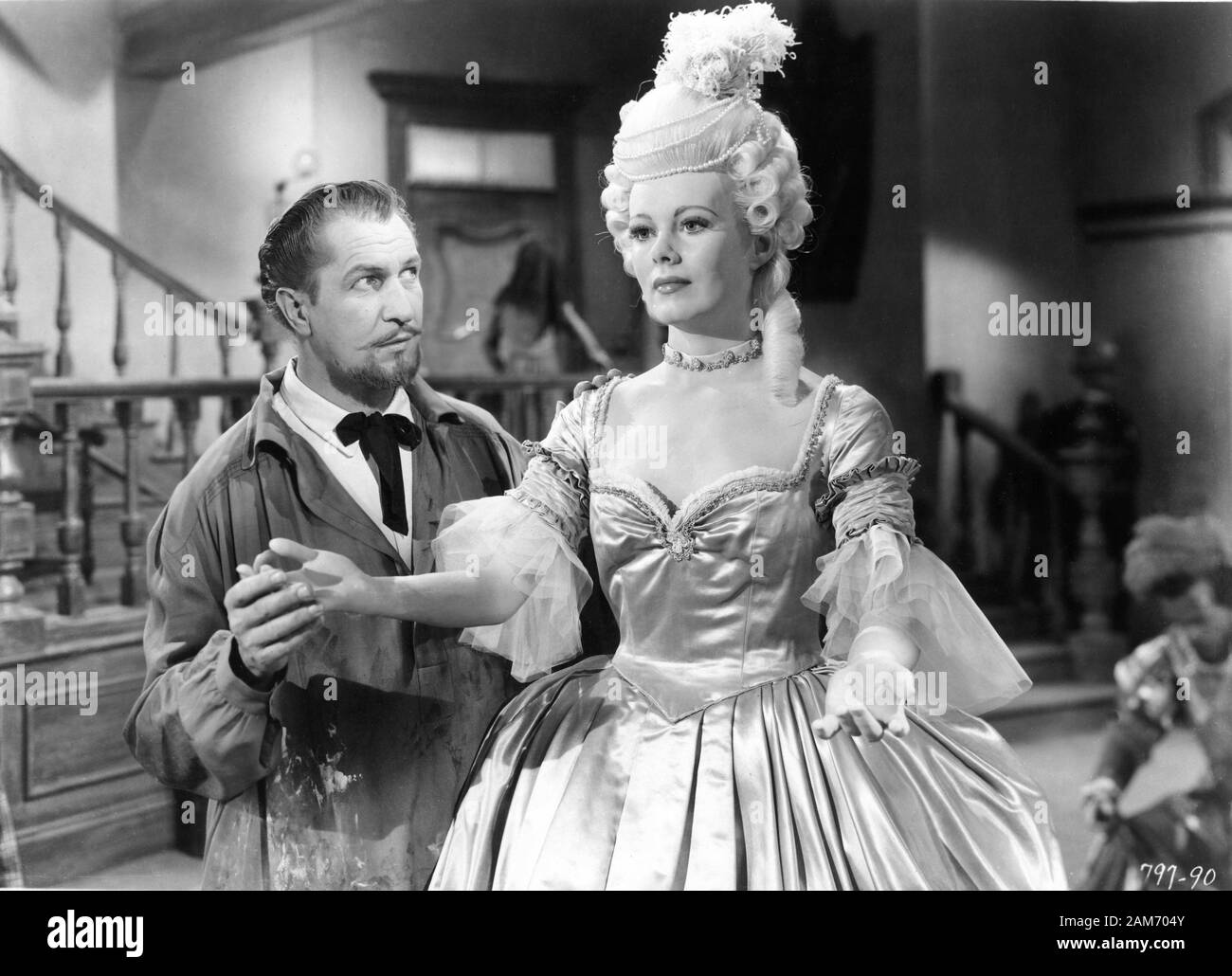 VINCENT PRICE EN LA CASA DE CERA DE 1953 director ANDRE DE TOTH fotografiado en la visión natural 3 - Dimensión Bryan Foy Productions para Warner Bros. Foto de stock