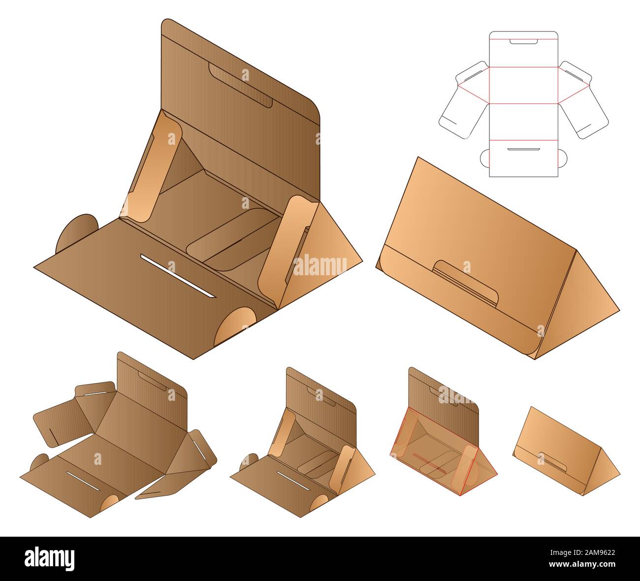 Caja triangular Imágenes recortadas de stock - Alamy