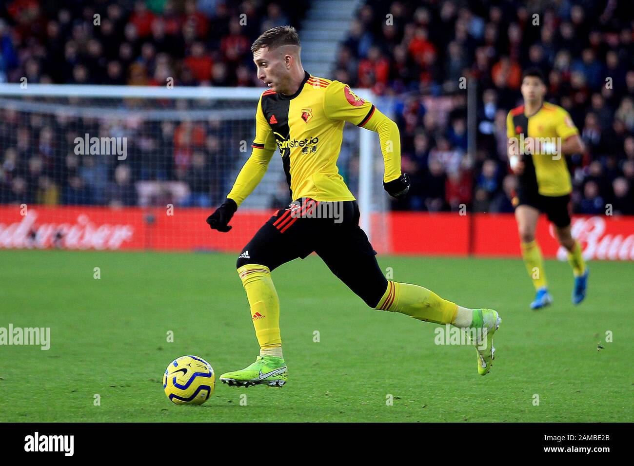 Bournemouth, Reino Unido. 12 de enero de 2020. Gerard Deulofeu de Watford en acción. Partido de la Premier League, AFC Bournemouth v Watford en El Vitality Stadium de Bournemouth, Dorset el domingo 12 de enero de 2020. Esta imagen sólo se puede utilizar con fines editoriales. Sólo para uso editorial, se requiere licencia para uso comercial. No se utiliza en apuestas, juegos o publicaciones de un solo club/liga/jugador. Pic by Steffan Bowen/ crédito: Andrew Orchard Sports photography/Alamy Live News Foto de stock