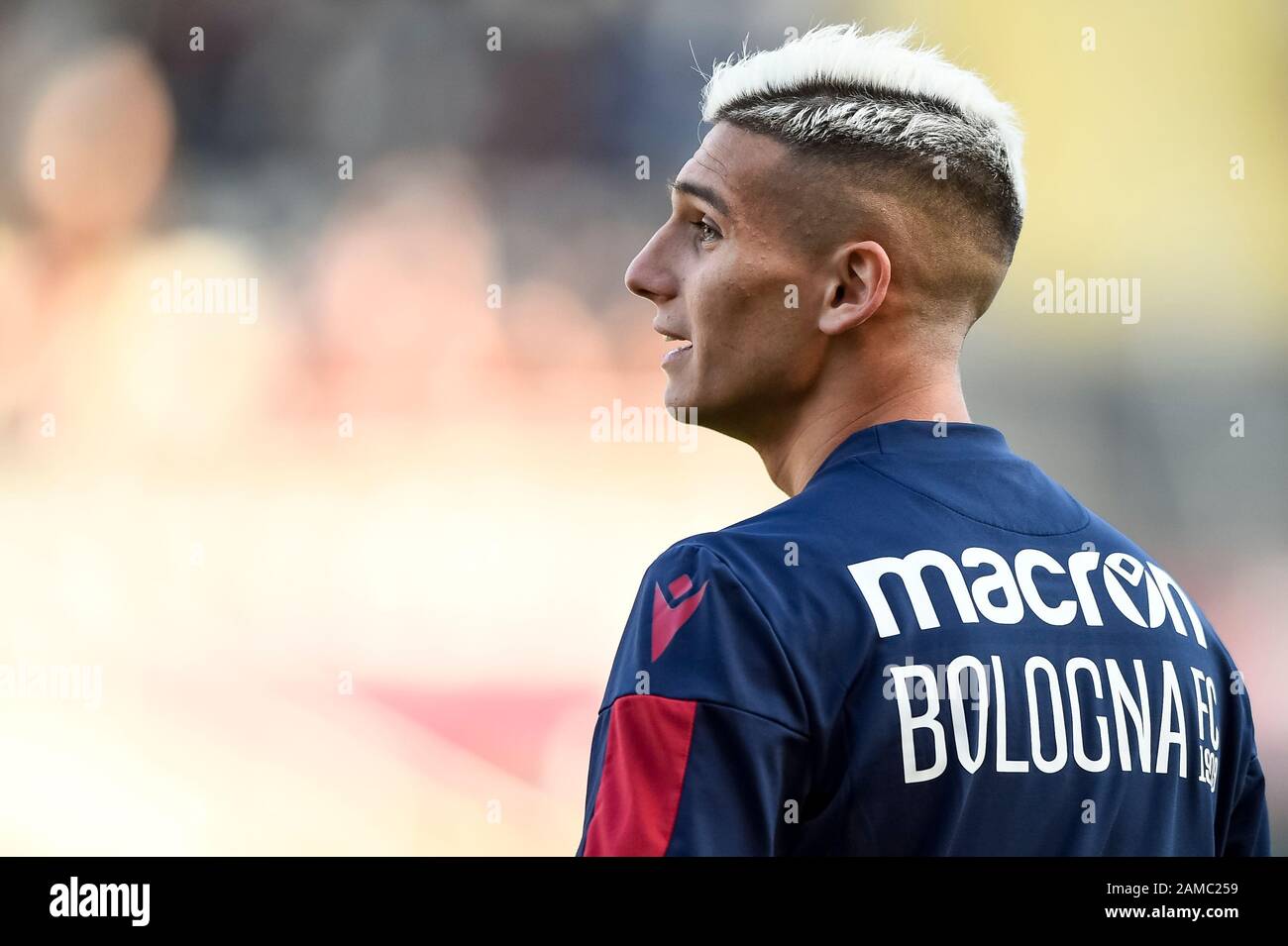 Turín, Italia 12 de enero de 2020 Nicolás Domínguez de Bolonia FC