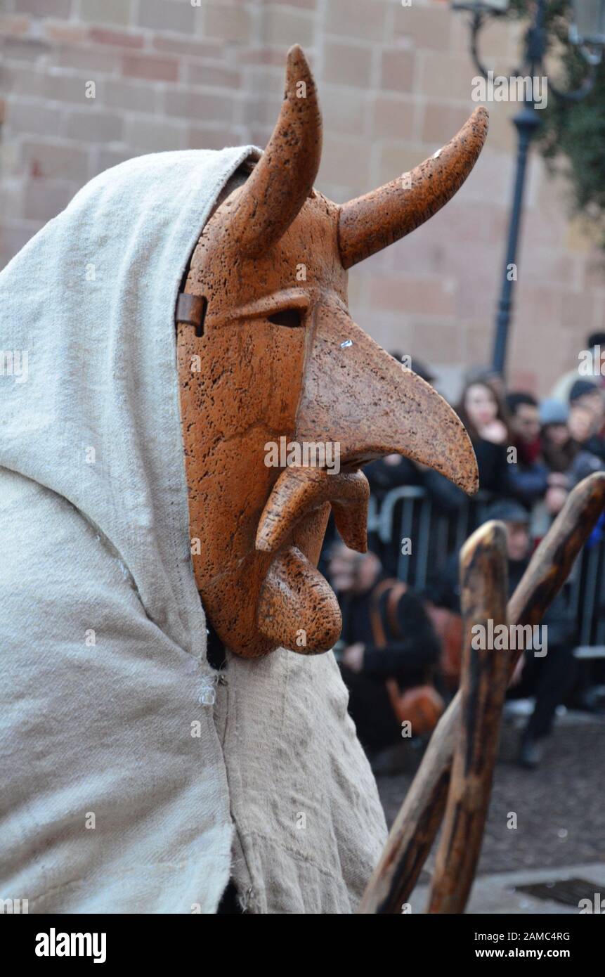 Detalle de algunas máscaras tradicionales de Cerdeña Fotografía de stock -  Alamy