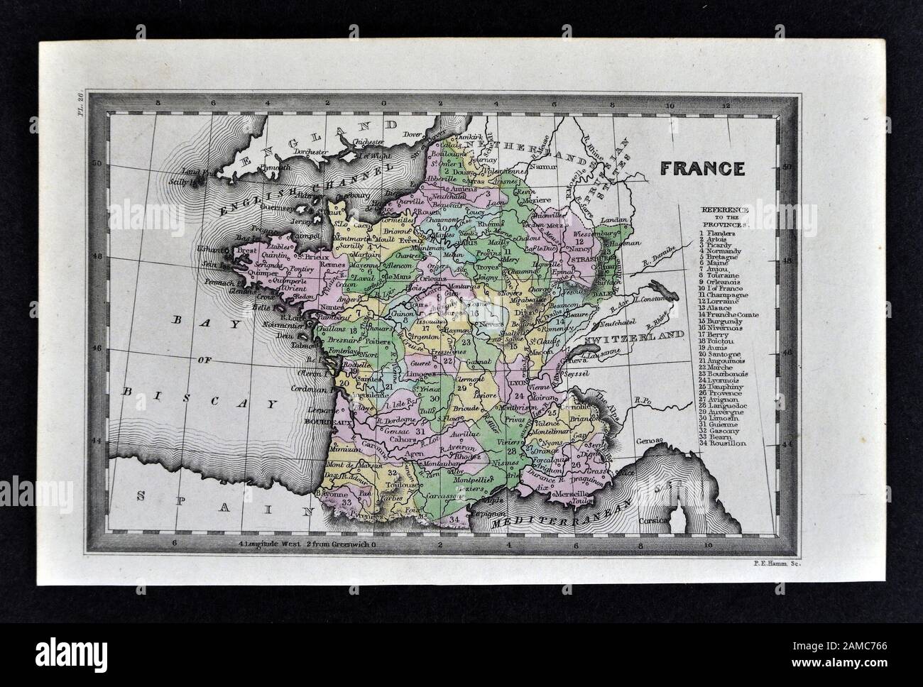 mapa provincia de avignon francia Mapa Vintage De Avignon Fotos e Imágenes de stock   Alamy