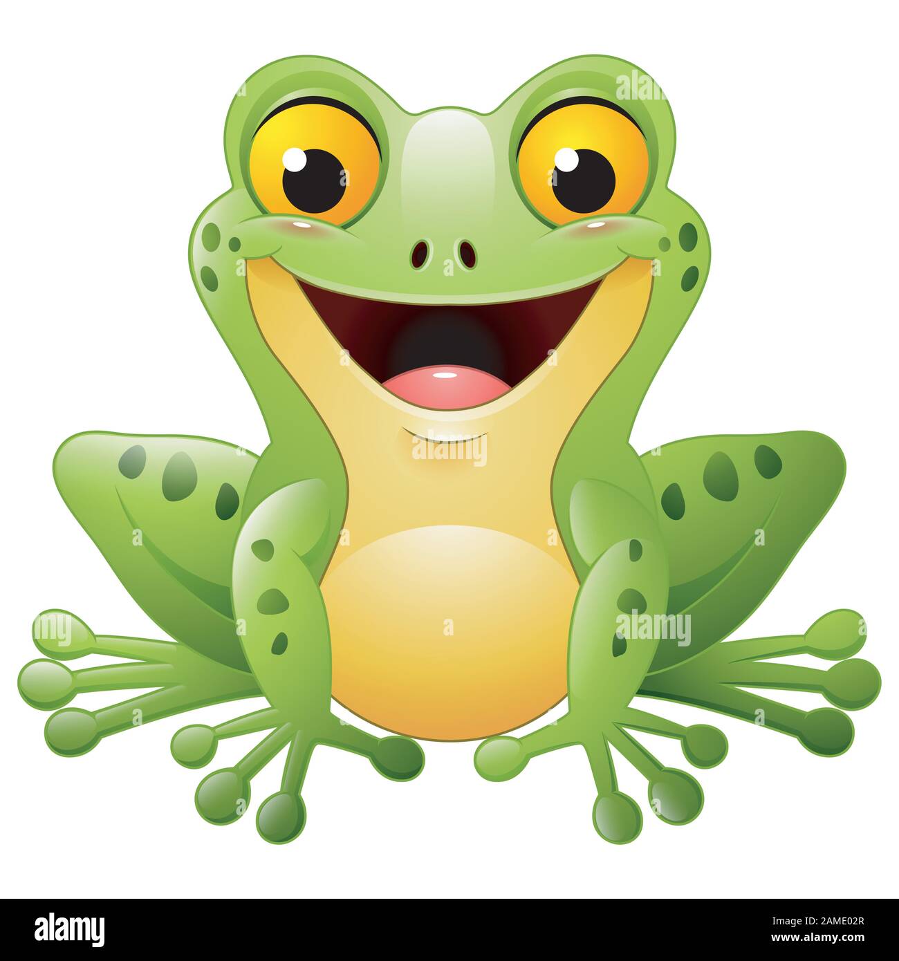 Cute dibujos animados rana Imagen Vector de stock - Alamy Cute dibujos animados rana Imagen Vector de stock - Alamy