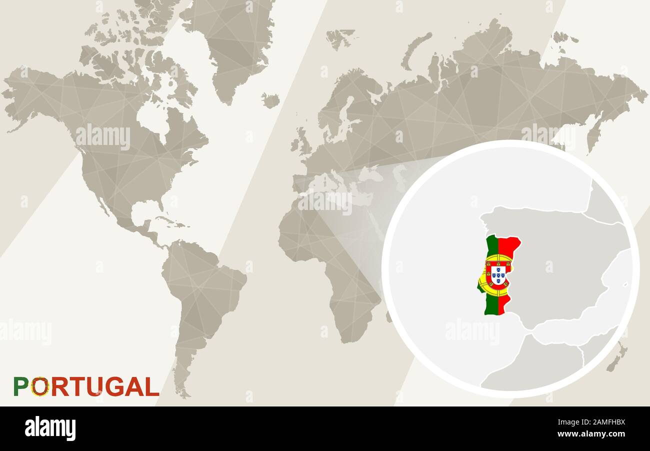 Portugal Mapa Político Altamente Detallada Del Vector Con Las Regiones  Provincias Y Capitales Todos Los Elementos Están Separados En Capas  Editables Eps 10 Ilustración de stock - Getty Images