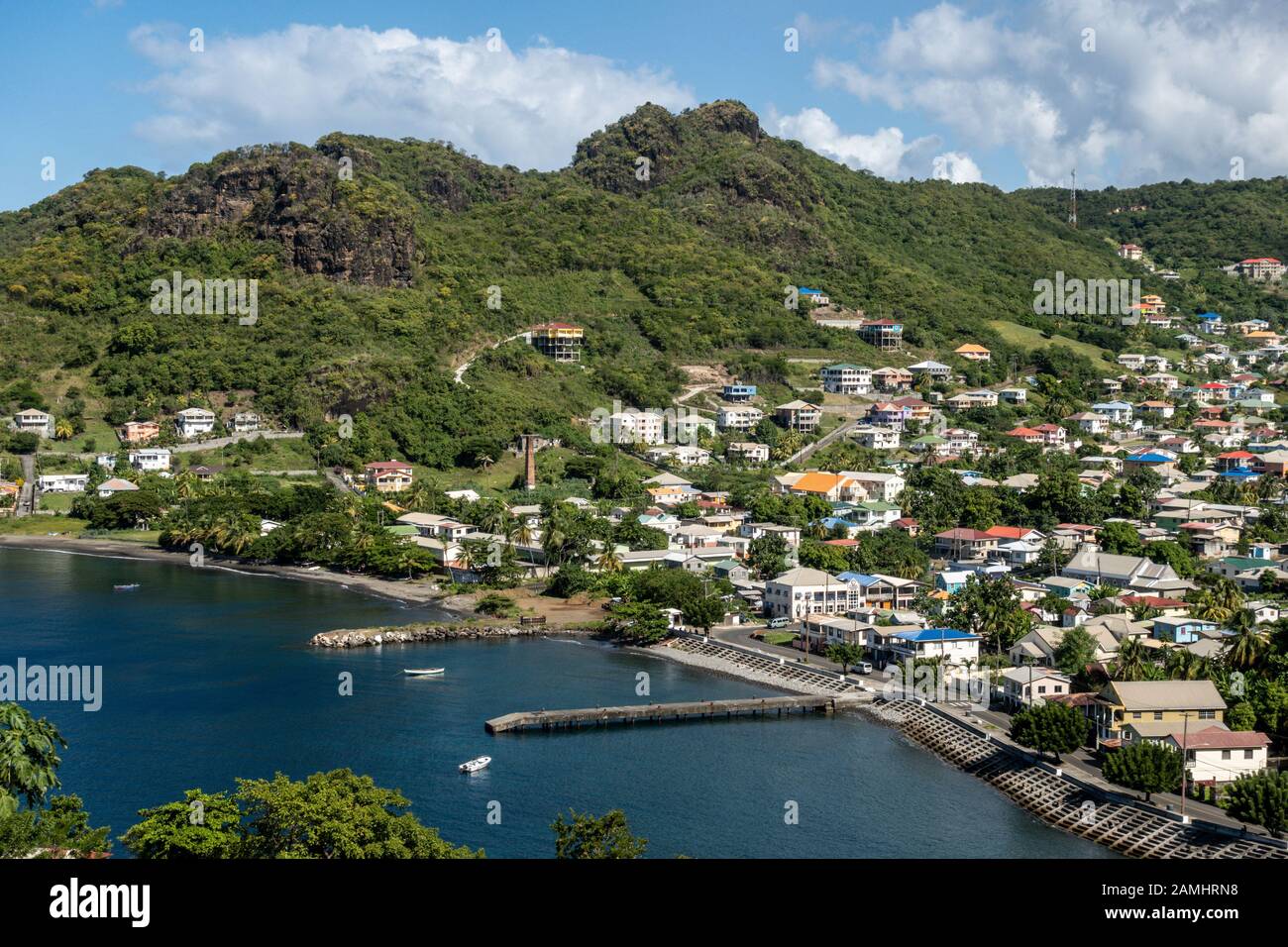 Bahía En Layou, San Vicente, San Vicente Y Las Granadinas, Islas De Barlovento, Caribe, Indias Occidentales Foto de stock