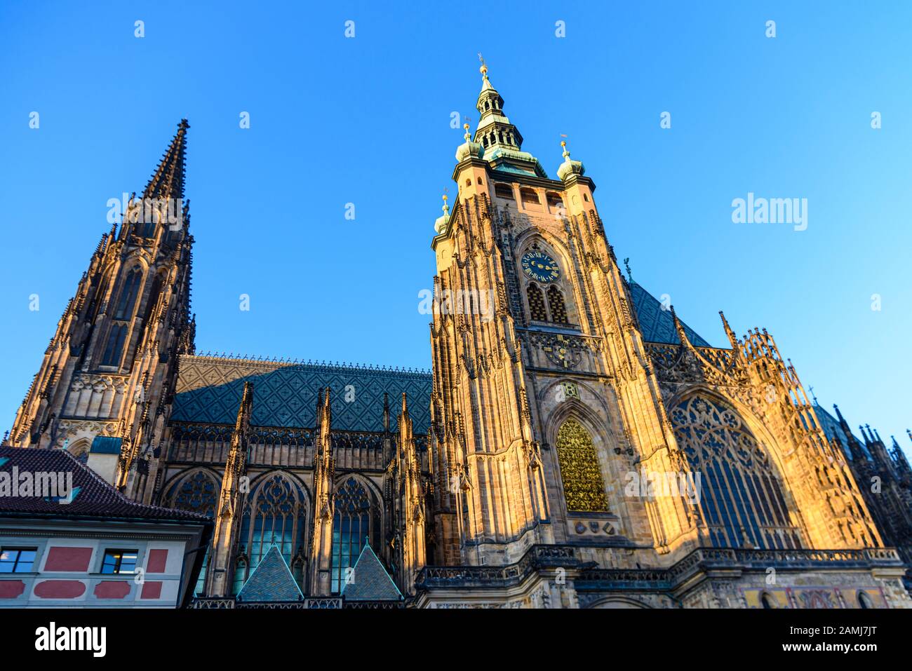 Catedral De San Vito (Katedrála Sv. Víta), Praga, República Checa Foto de stock