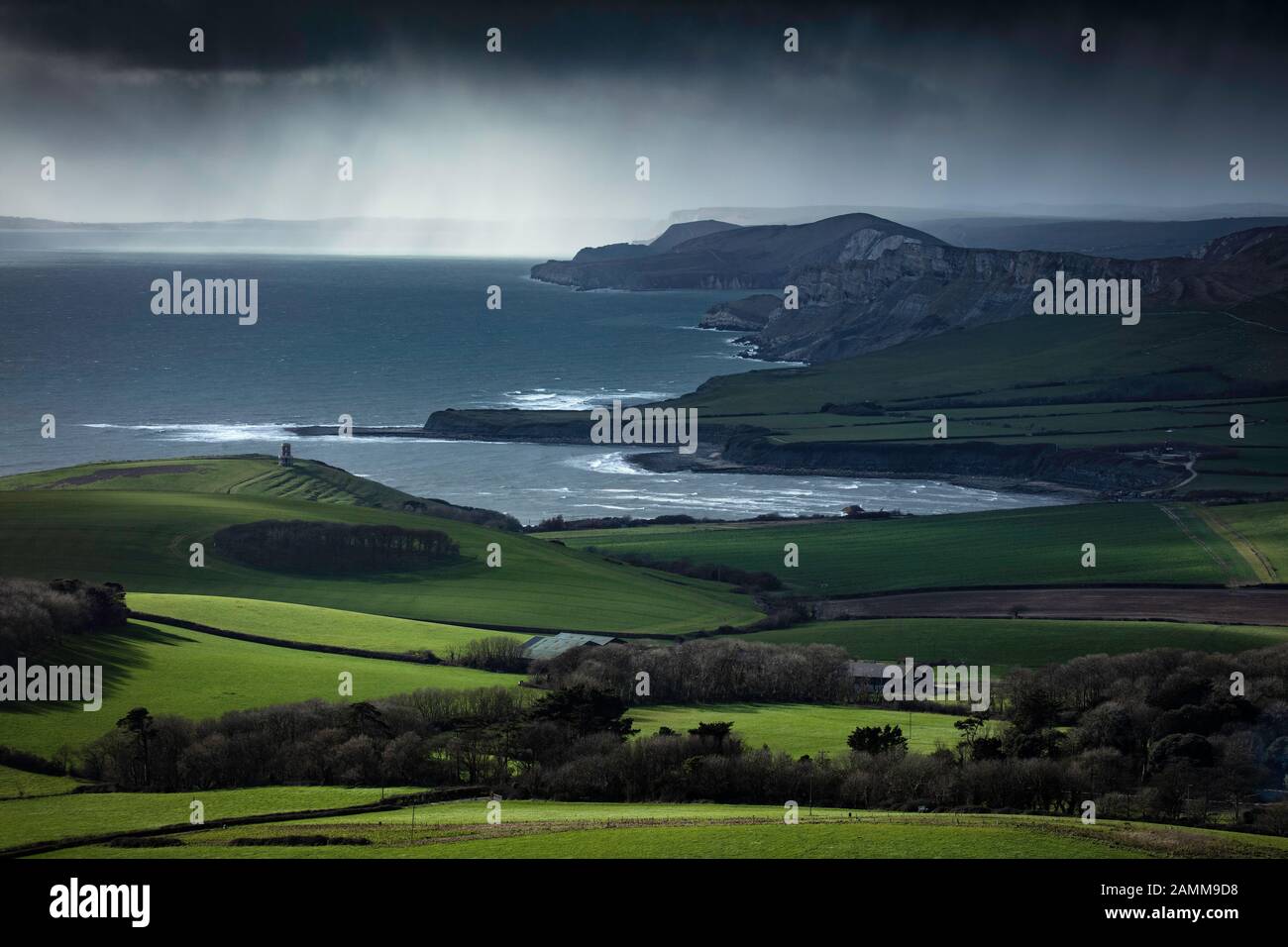 Kimmeridge Bay De Swyre Head, Isla De Purbeck, Costa Jurásica, Dorset, Inglaterra, Reino Unido Foto de stock