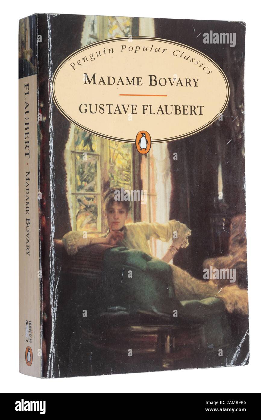 Madame Bovary, una novela clásica del autor francés Gustave Flaubert, publicada en 1856. Libro de bolsillo Foto de stock