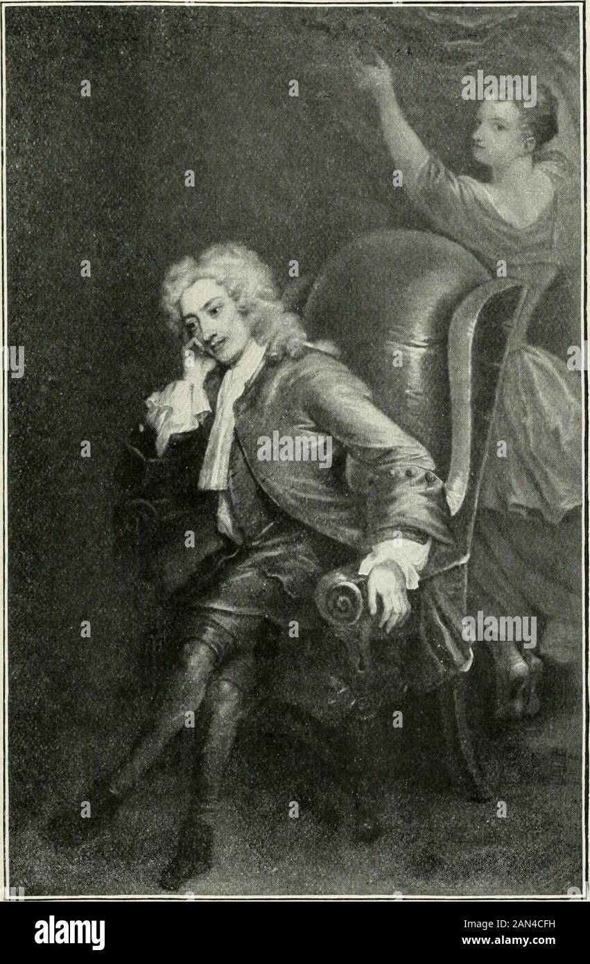 Social Inglaterra : un registro del progreso de la gente en la religión, leyes, aprendizaje, artes, industria, comercio, ciencia, literatura y modales, desde los primeros tiempos hasta el presente . andYoung hablaremos actualmente. Pero Addison—Atticus (itis incierta si alguna vez sabía de esa tremenda castiga-ción, porque ni siquiera fue publicado subrepticiamente hasta después de la muerte)—terminó su corta y maravillosamente exitosa vida en 1719.Of sus ensayos se ha dicho lo suficiente; Sus poemas, que hizo la fortuna (especialmente la famosa Campaña sobre la victoria de Blenheim), pocos ahora leer y pocos necesitan leer. S Foto de stock